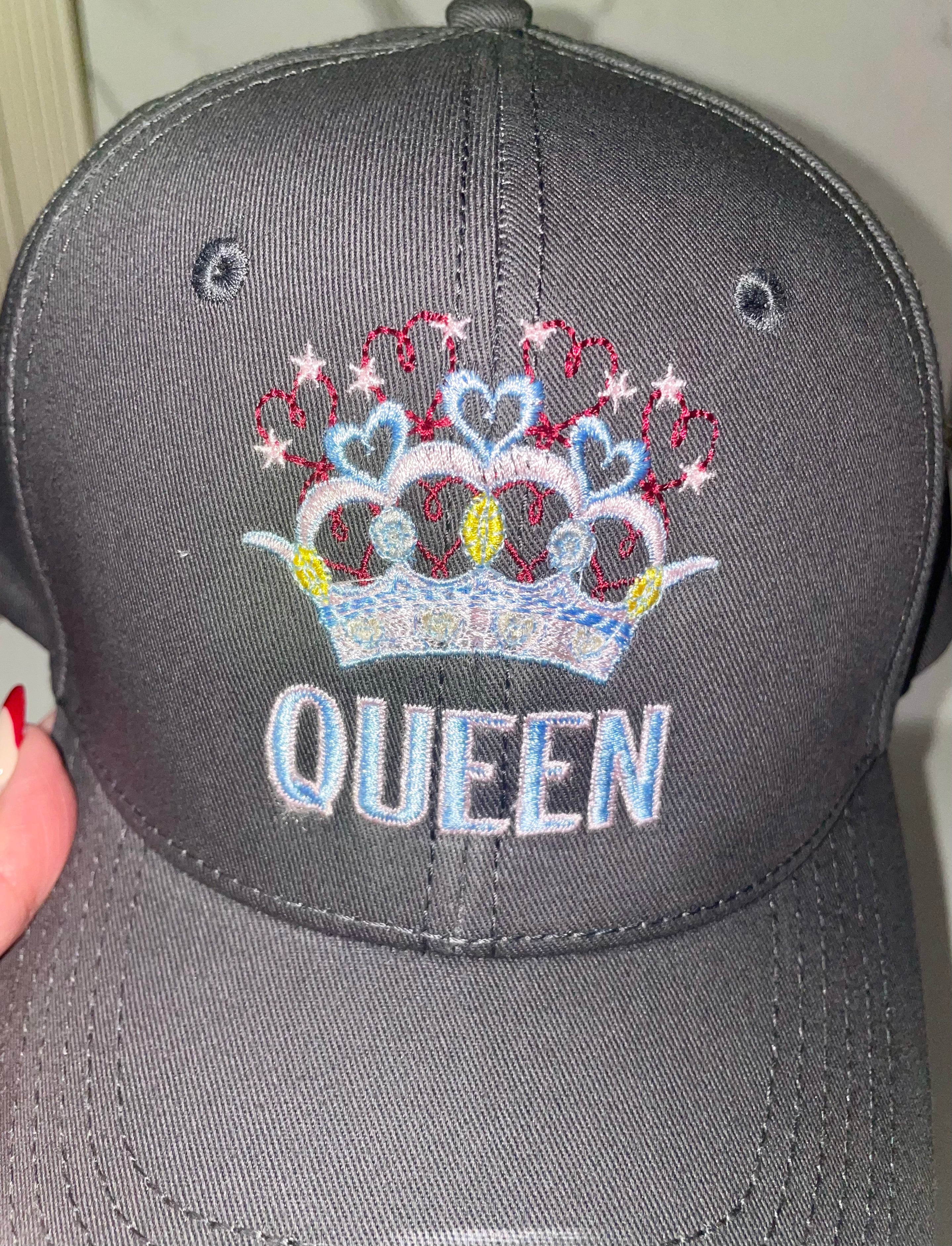 Queen Snapback Baseball Hat with Crown Design – Stylish & Adjustable Cap for Women | Trendy Headwear with Embroidered Queen Crown | Perfect Gift for Her - MRSBYVALLE