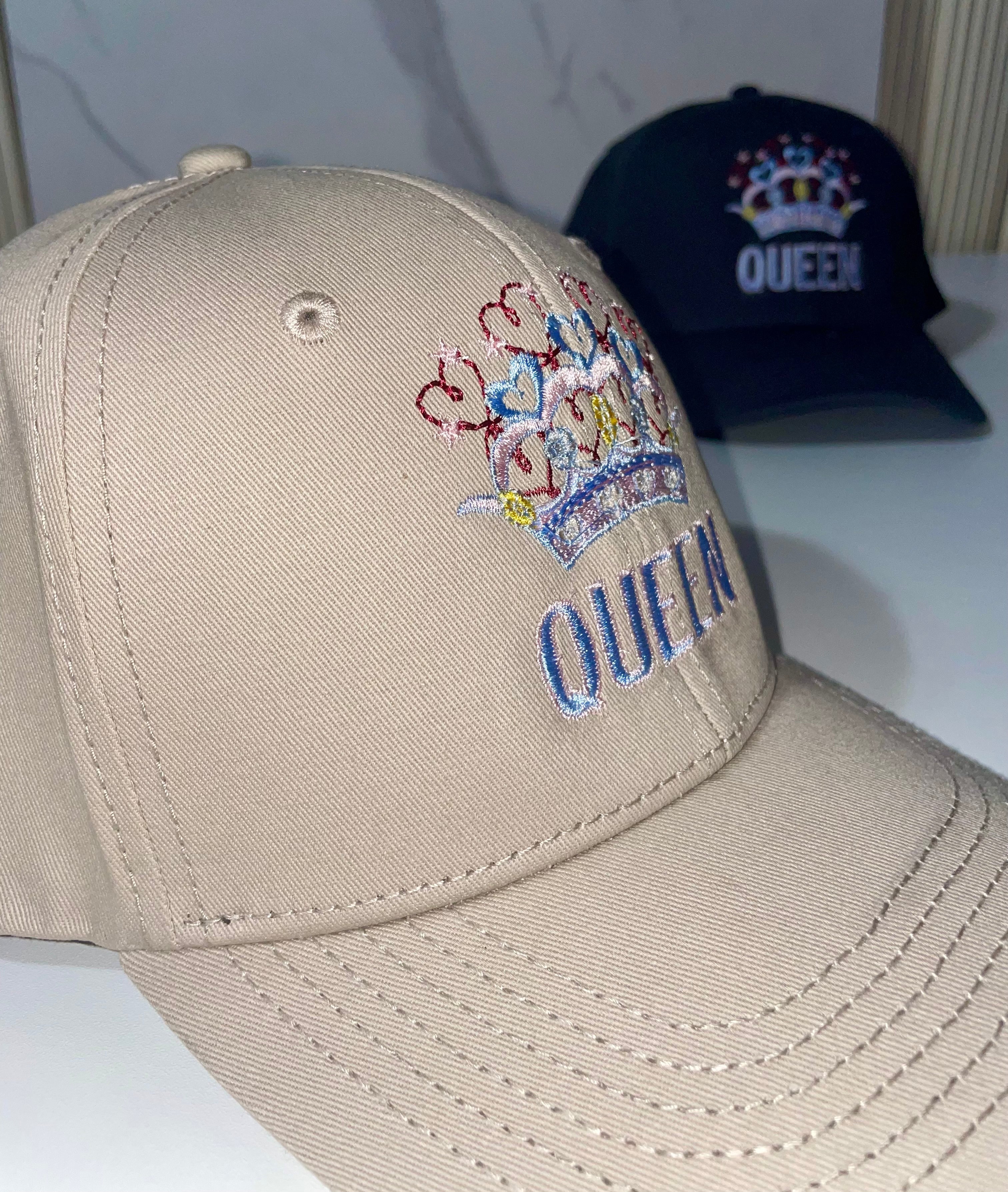 Queen Snapback Baseball Hat with Crown Design – Stylish & Adjustable Cap for Women | Trendy Headwear with Embroidered Queen Crown | Perfect Gift for Her - MRSBYVALLE