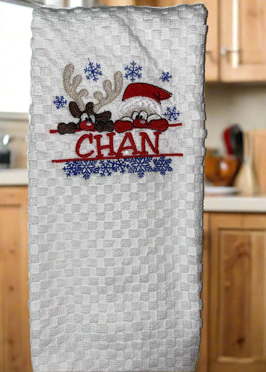 Custom Embroidered Kitchen Dish Towels - Personalized Gifts for Grandma, Mom & Loved Ones - Add Names for Unique, Heartfelt Presents for Any Occasion - MRSBYVALLE