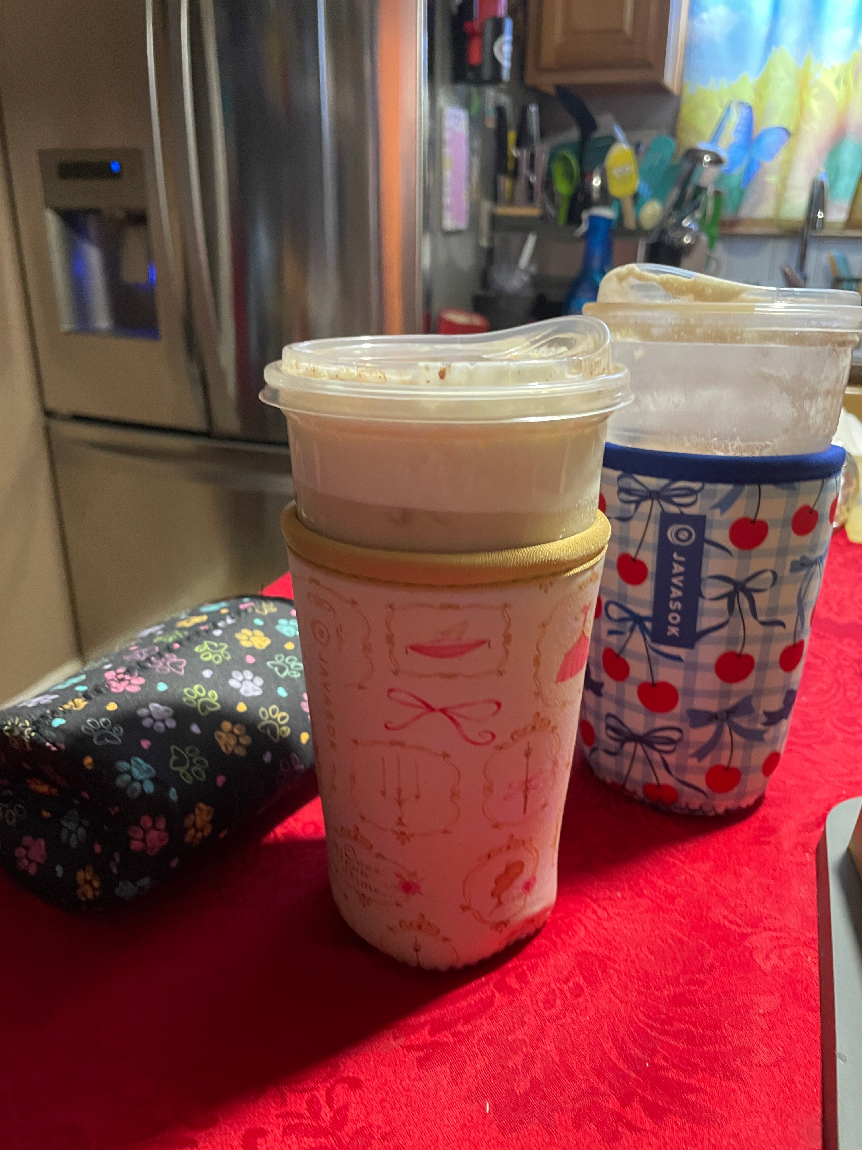 Iced Coffee Sleeve Reusable Holder Gift