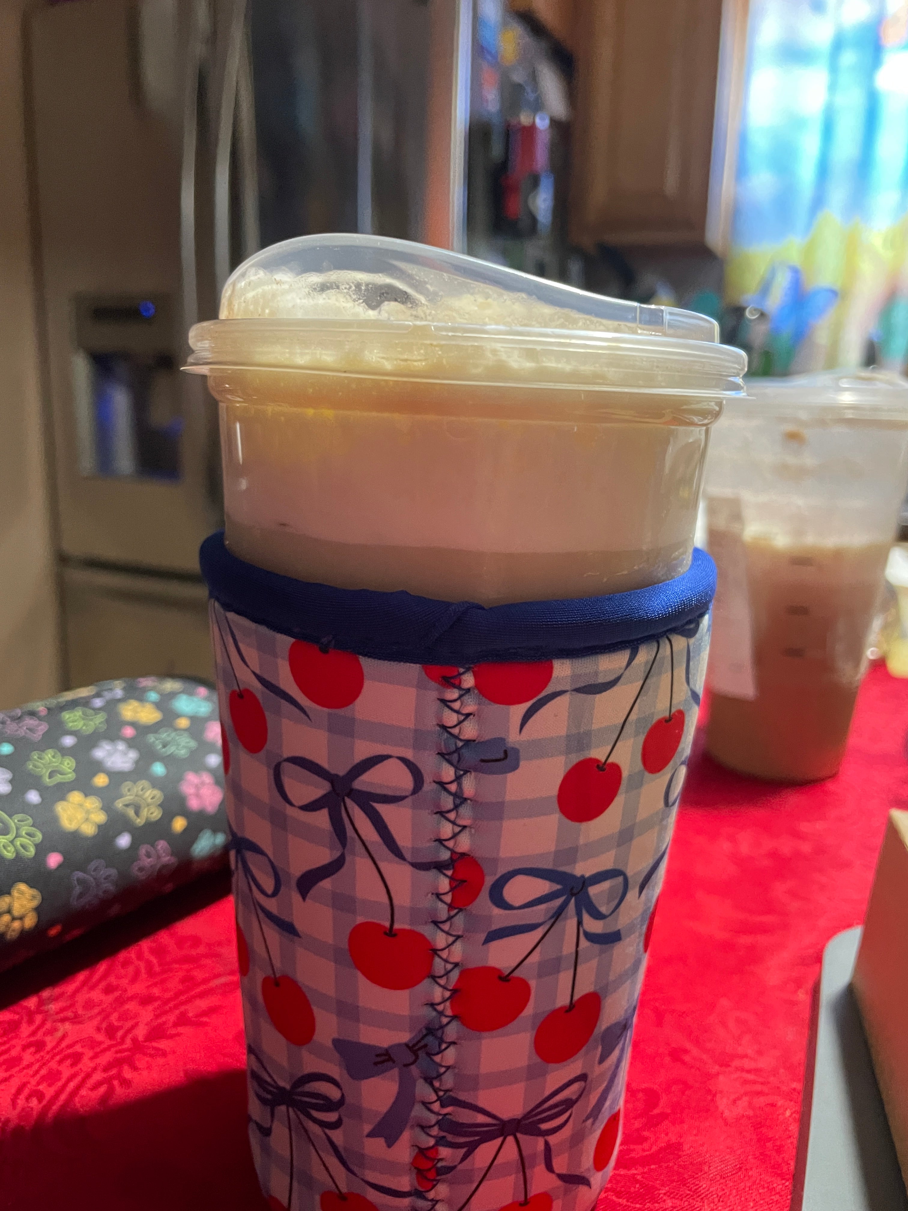 Iced Coffee Sleeve Reusable Holder Gift