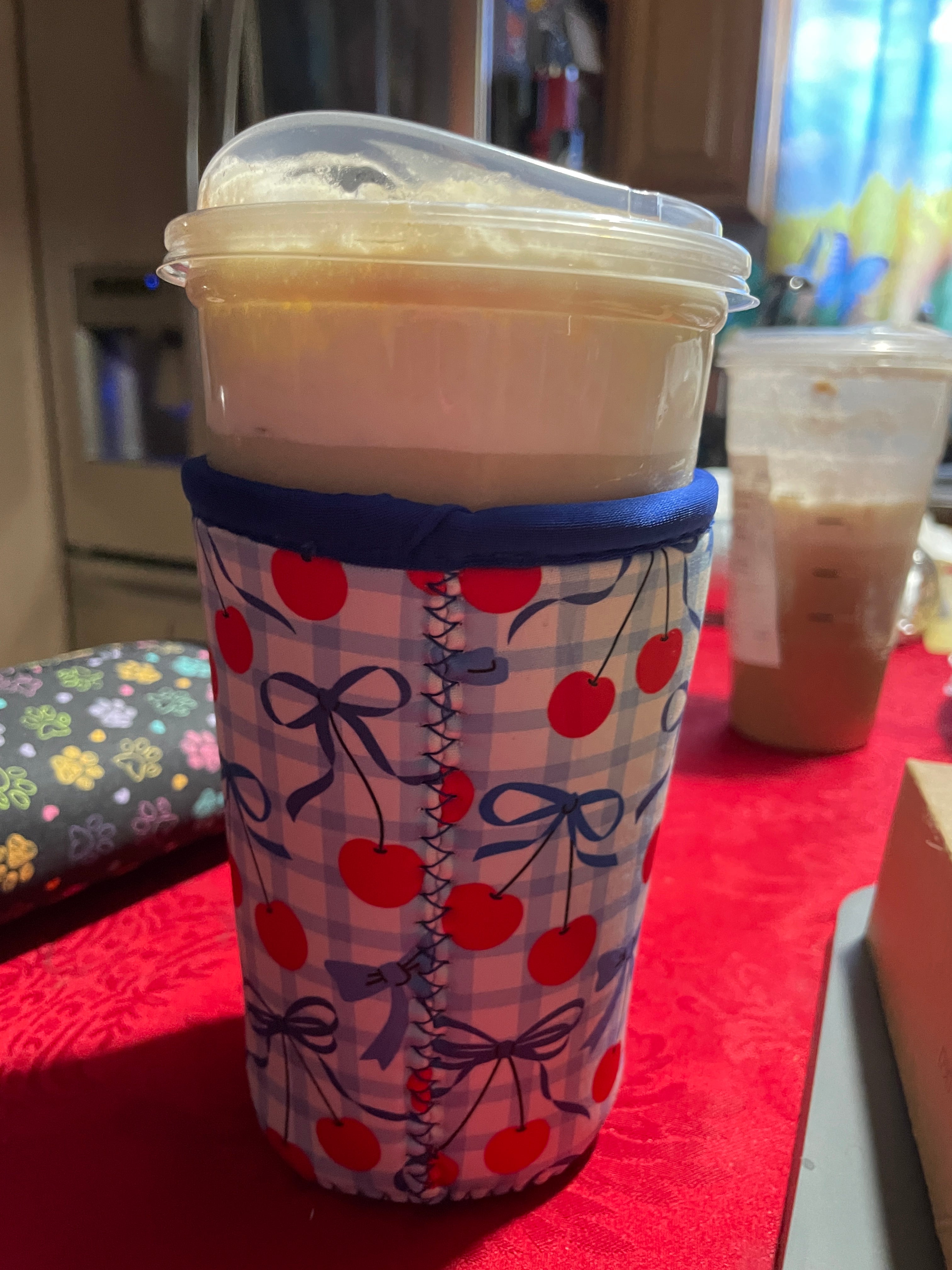 Iced Coffee Sleeve Reusable Holder Gift