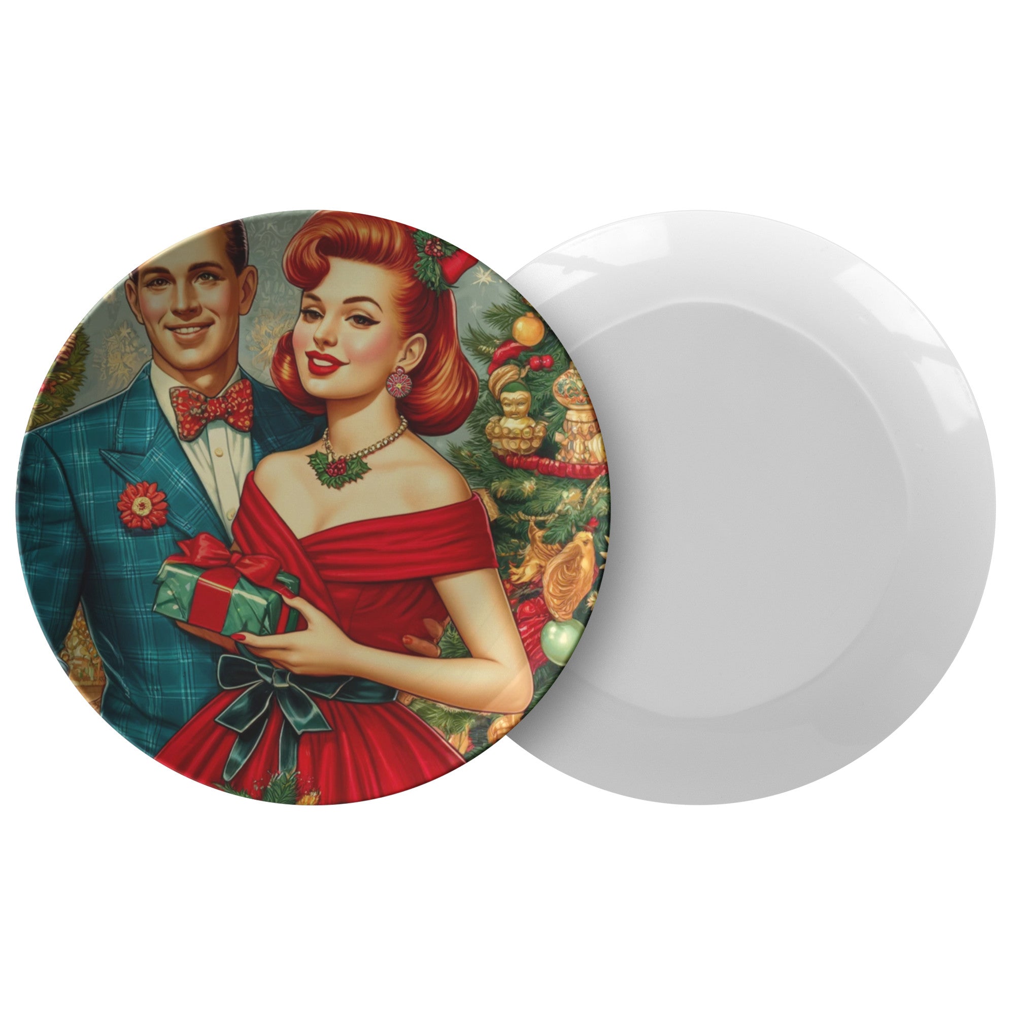 Mid-Century10-inch Plate with Retro Starburst Kitsch Elegance - MRSBYVALLE