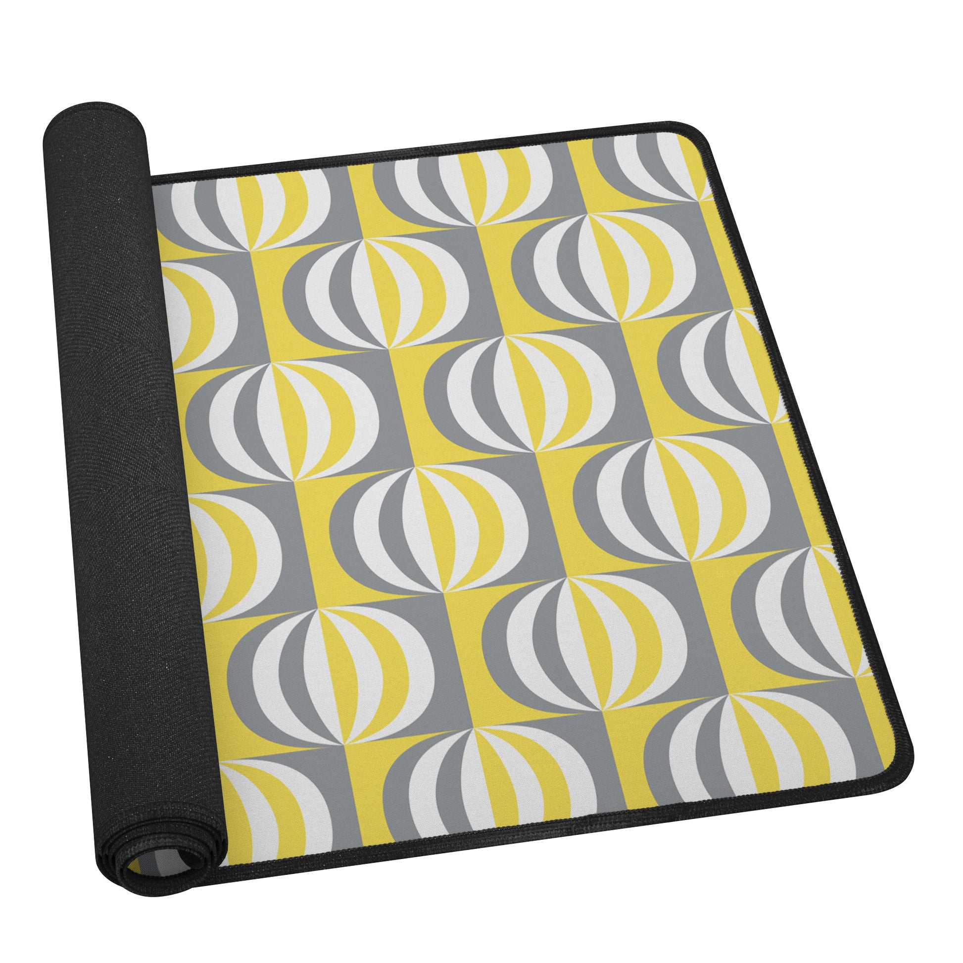 Mid-Century Retro Vintage Extra-Large Desk Mat – 16x32 | Non-Slip Workspace Protector with Stylish Design for Home Office, Gaming & Crafting
