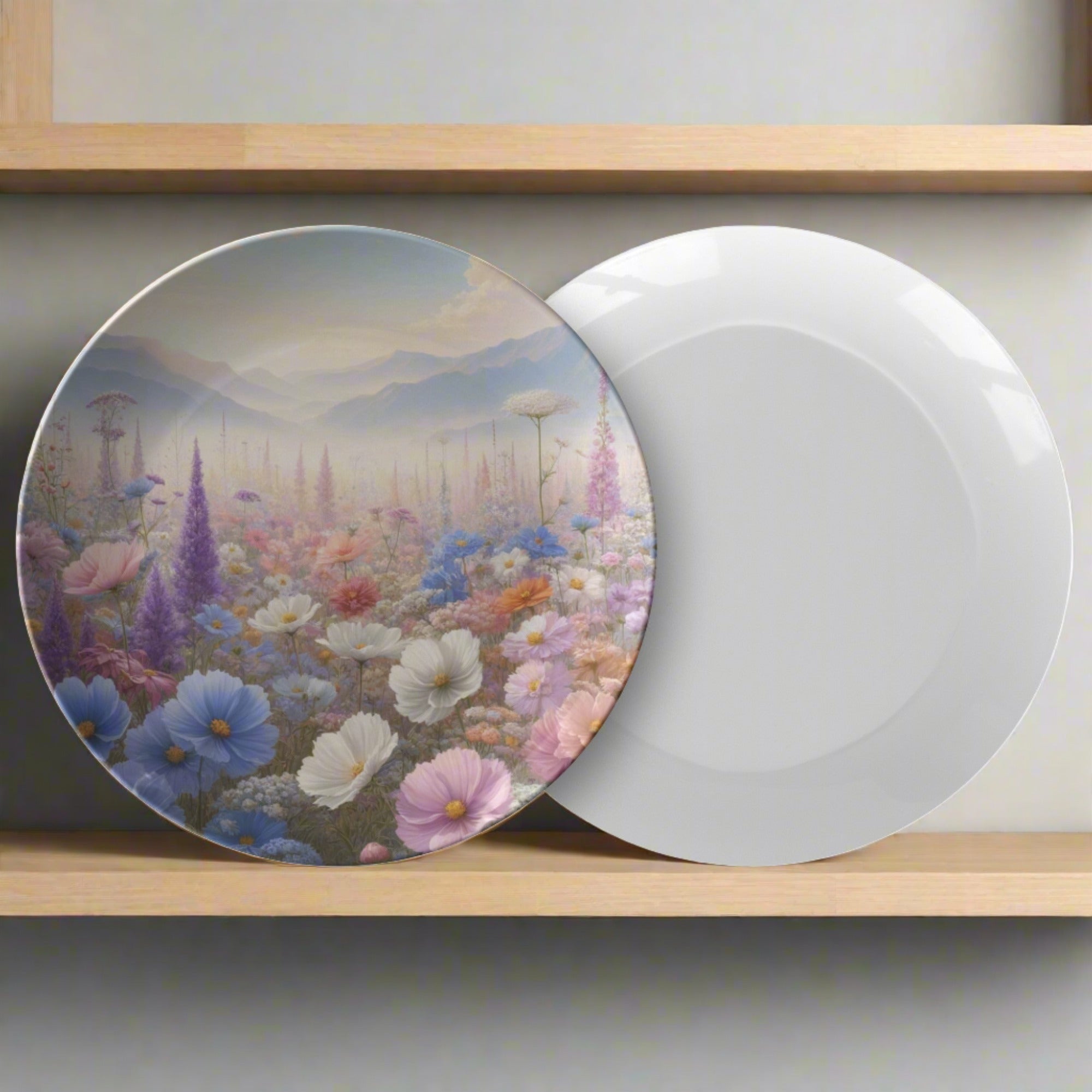 Party Plate Enchanted Garden 10-Inch Collector's Plate Adorned with Exquisite Floral Patterns, Bringing Nature's Elegance to Your Table.