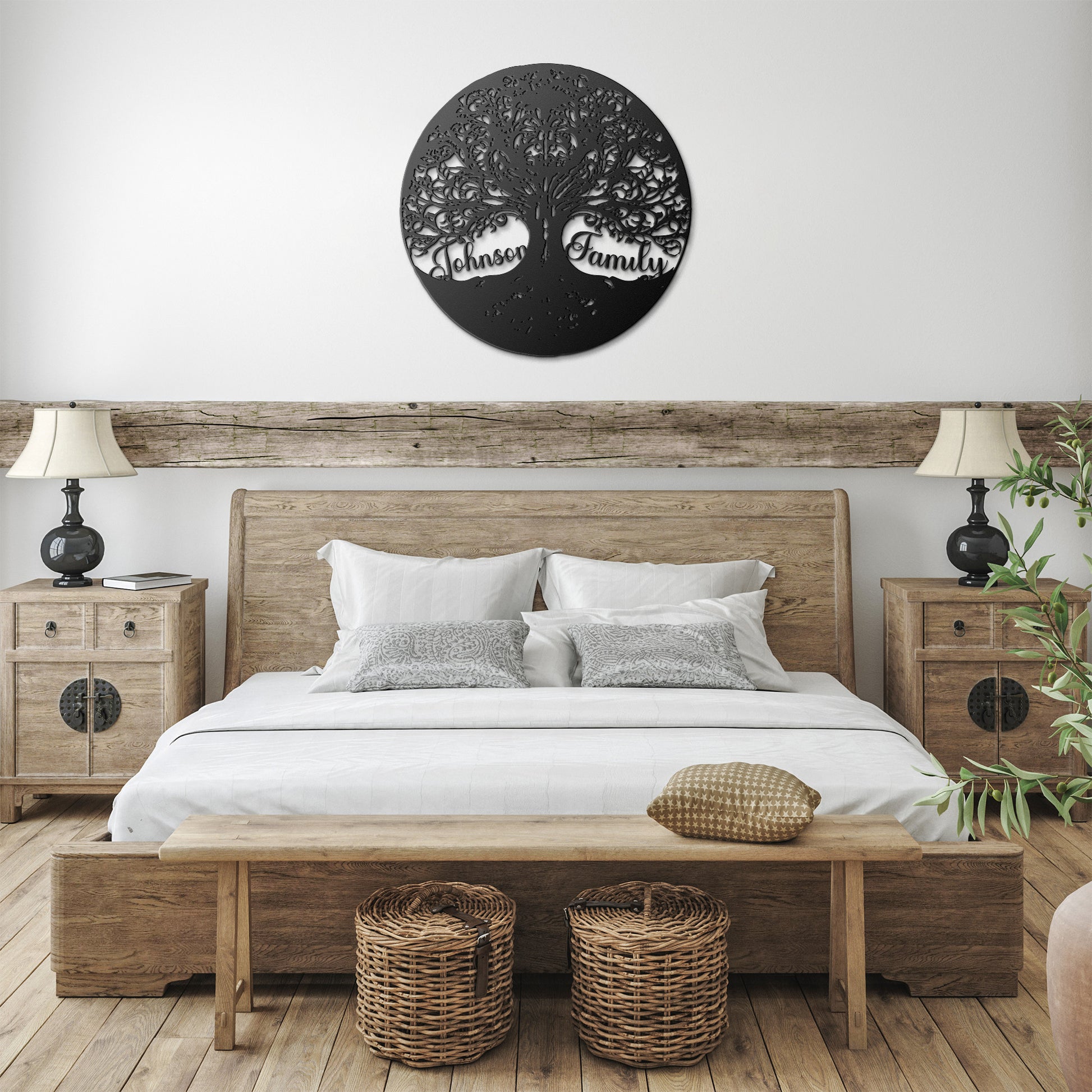 Personalized Family Tree Metal Signs Unique Home Decor Perfect Anniversary, or Newlywed Gift - MRSBYVALLE