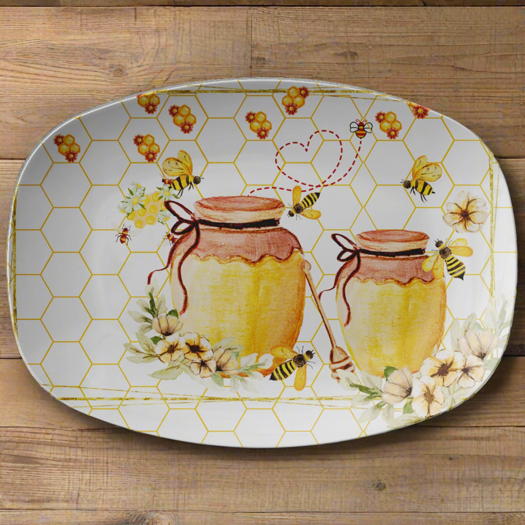 Sweeten your table with our 10x14 Honeycomb Platter – perfect for serving, gifting, or decorating. Functional, beautiful, and made to impress!