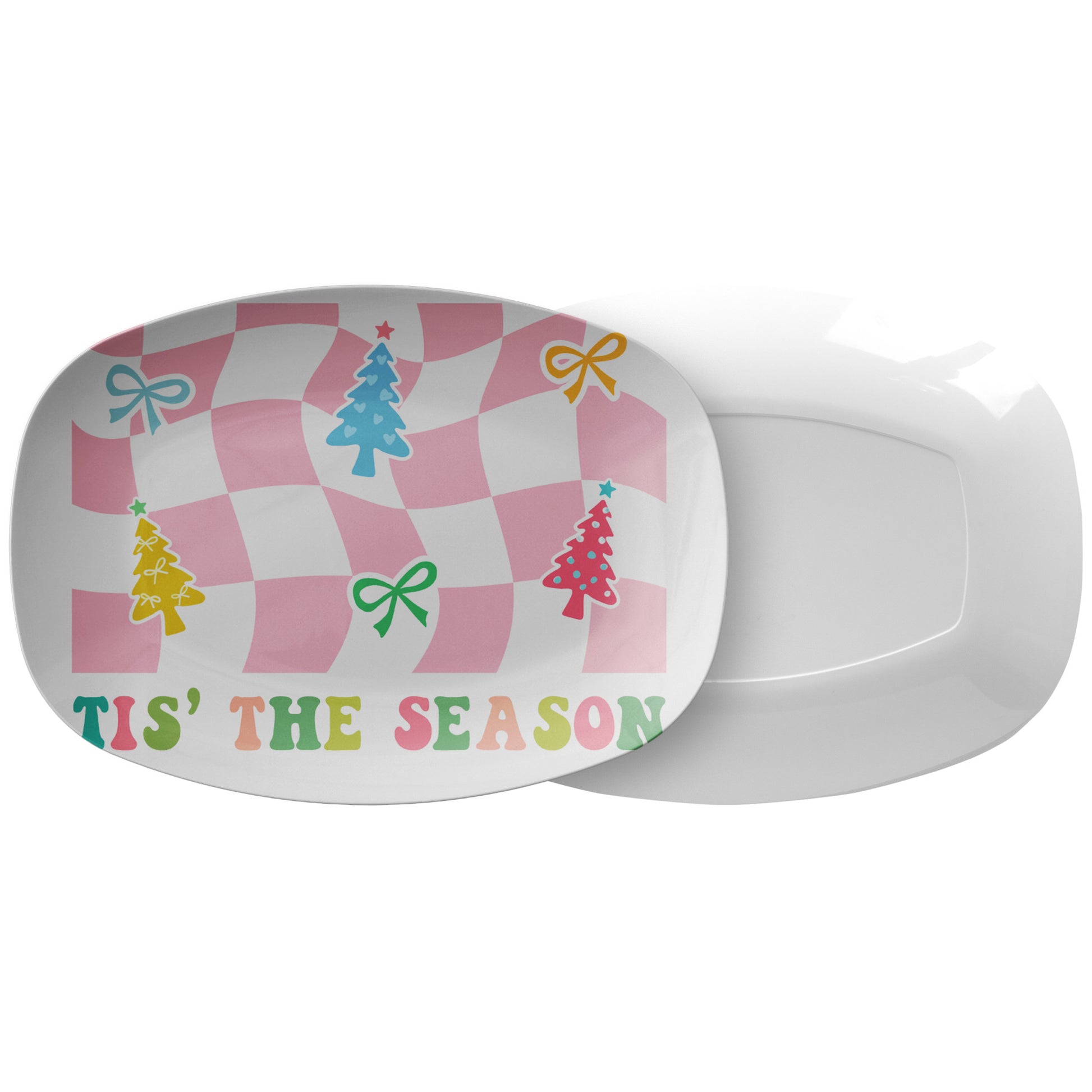 TIS the Season Platter 10x14 Elegant Serving Dish for Thanksgiving, Weddings & Home Decor Handmade Artisan Design, Durable & Stylish - MRSBYVALLE