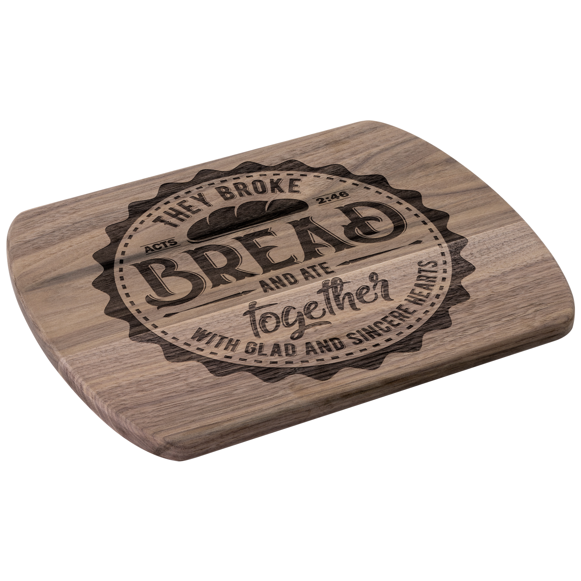 They_Broke_Bread_Together_Cutting_Board__Dark_Rounded_H_Angle_Mockup.png