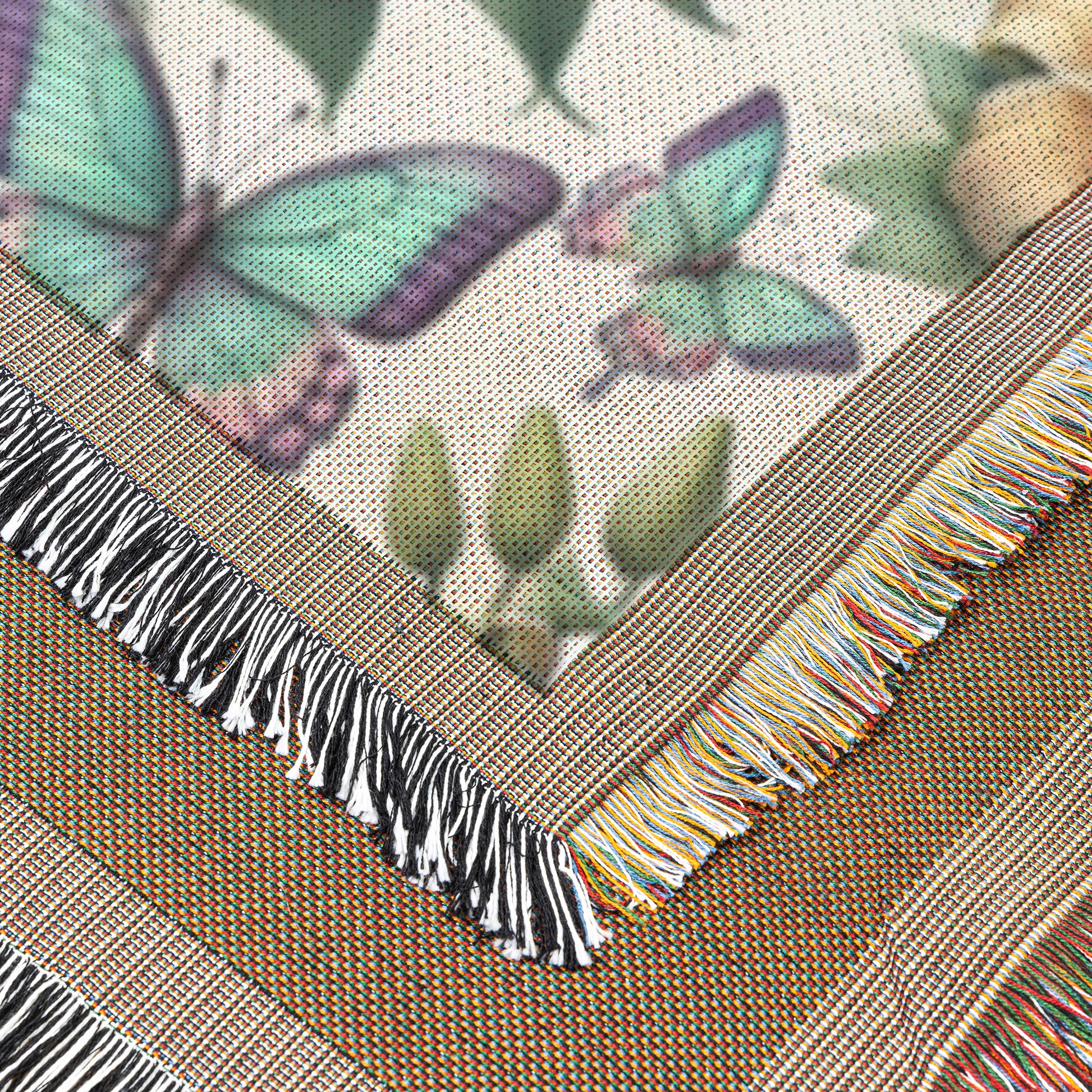 Tiger Lily Floral Woven Blanket 50x60 - Ultra Soft and Cozy Throw Blanket for Home Decor | Perfect for Couch, Bed, and Outdoor Use | Stylish and Durable Woven Design - MRSBYVALLE