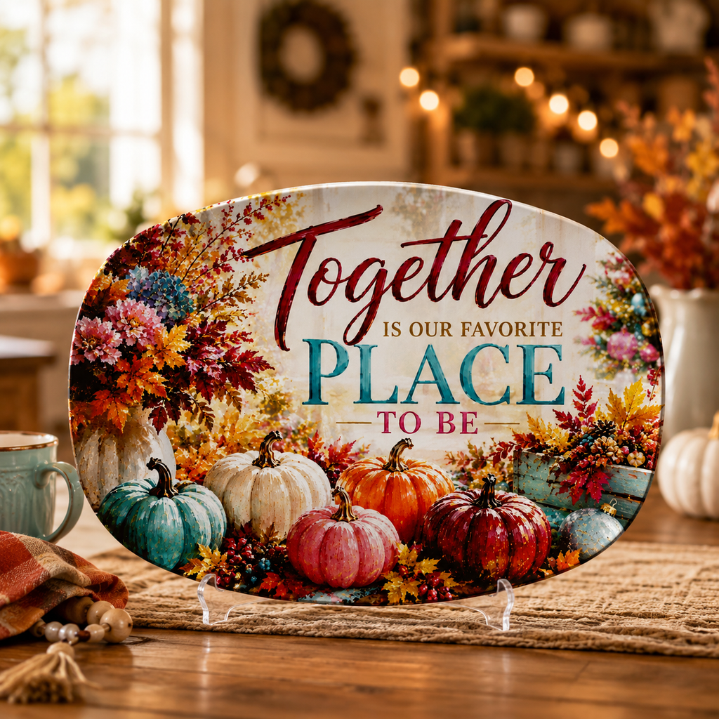Together Is Our Favorite Place to Be Family Serving Platter