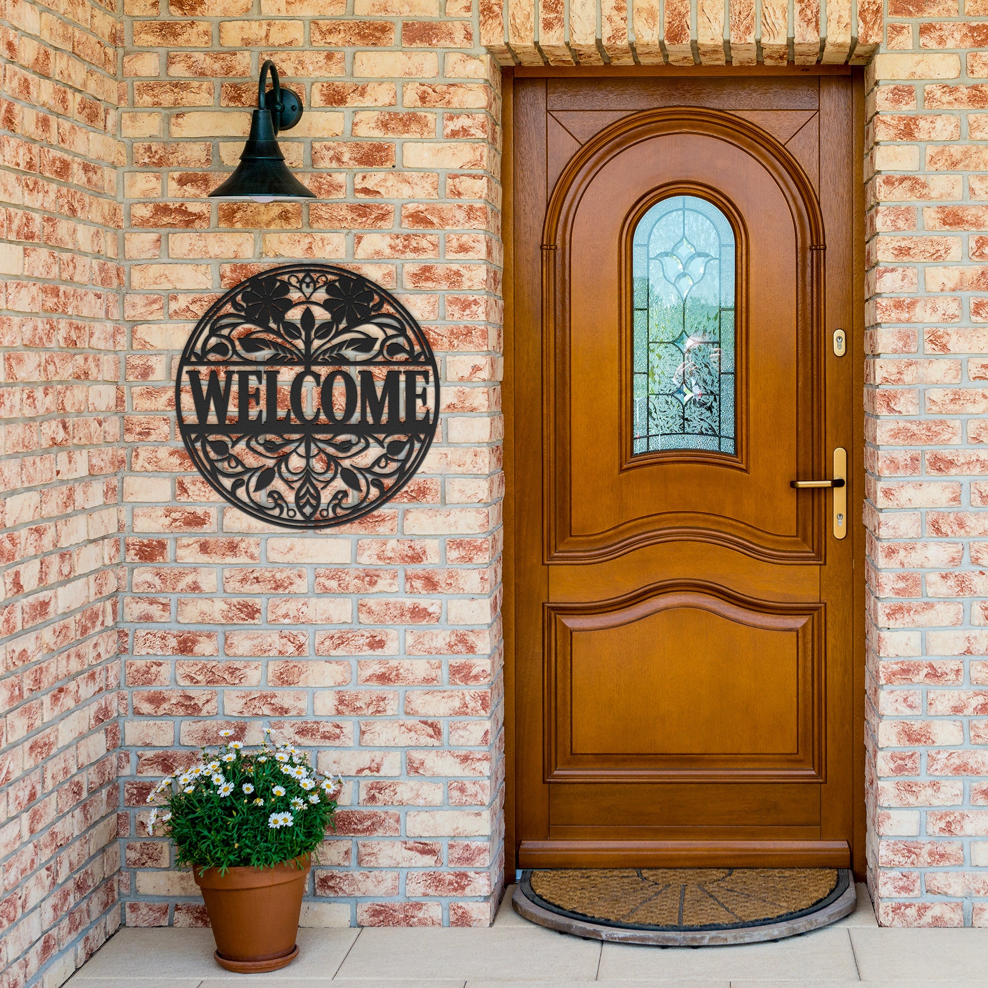 Welcome Sign Die Cut Metal Welcome Decor for a Warm Greeting  Stylish Home Entry Accent - MRSBYVALLE