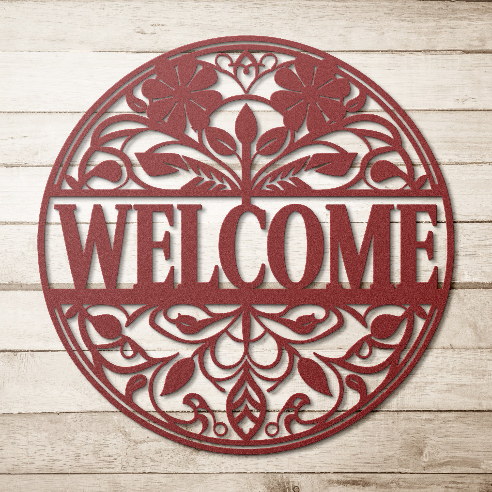 Welcome Sign Die Cut Metal Welcome Decor for a Warm Greeting  Stylish Home Entry Accent - MRSBYVALLE