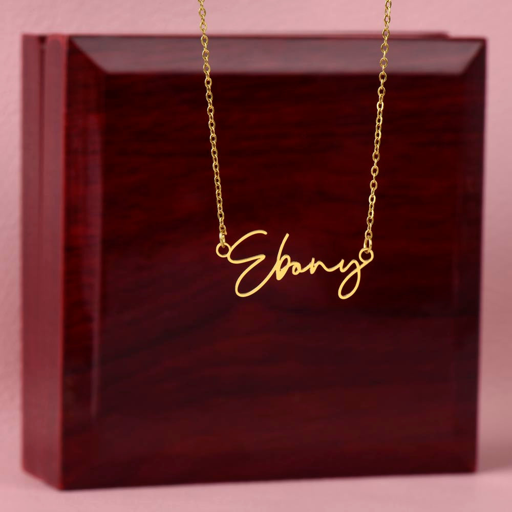 Personalized Signature Necklace Perfect Gift for Birthdays, Anniversaries, Mother's Day & Weddings Unique & Elegant Jewelry to Cherish Forever. Order Now! - MRSBYVALLE