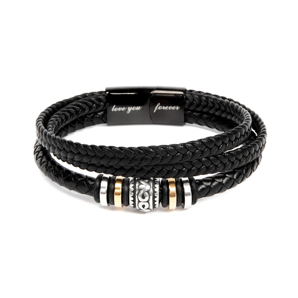 Men's 'Love You Forever' Bracelet The Perfect Gift for Husband, Father, Brother, Boyfriend. Express Endless Love with This Timeless Piece. Shop Now - MRSBYVALLE