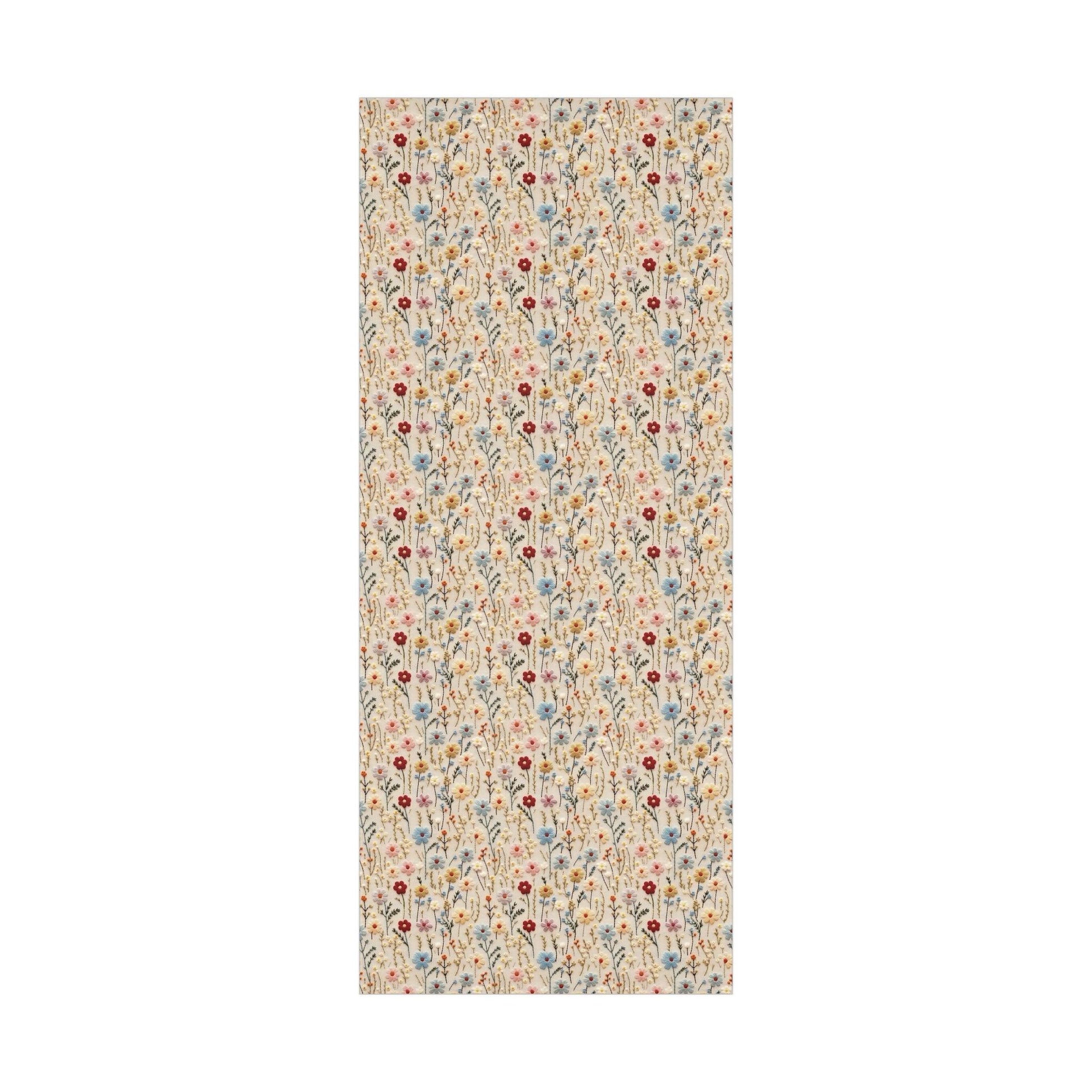 BOHO 3D Illusion Wildflowers Gift Wrap it's Perfect for Weddings, Bridal & Baby Showers Eco-Friendly, Vibrant Design in Matte/Satin, All Occasion - MRSBYVALLE