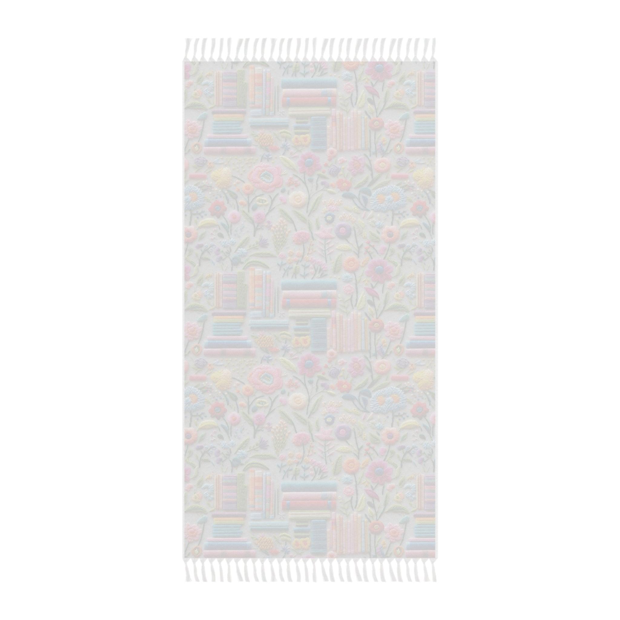 Book Lover Beach Towel Bright Bookish Cloth Towel Embrace Vibes by the Sea Boho Beach Cloth, Travel Towel Vacation, Housewarming Gift - MRSBYVALLE