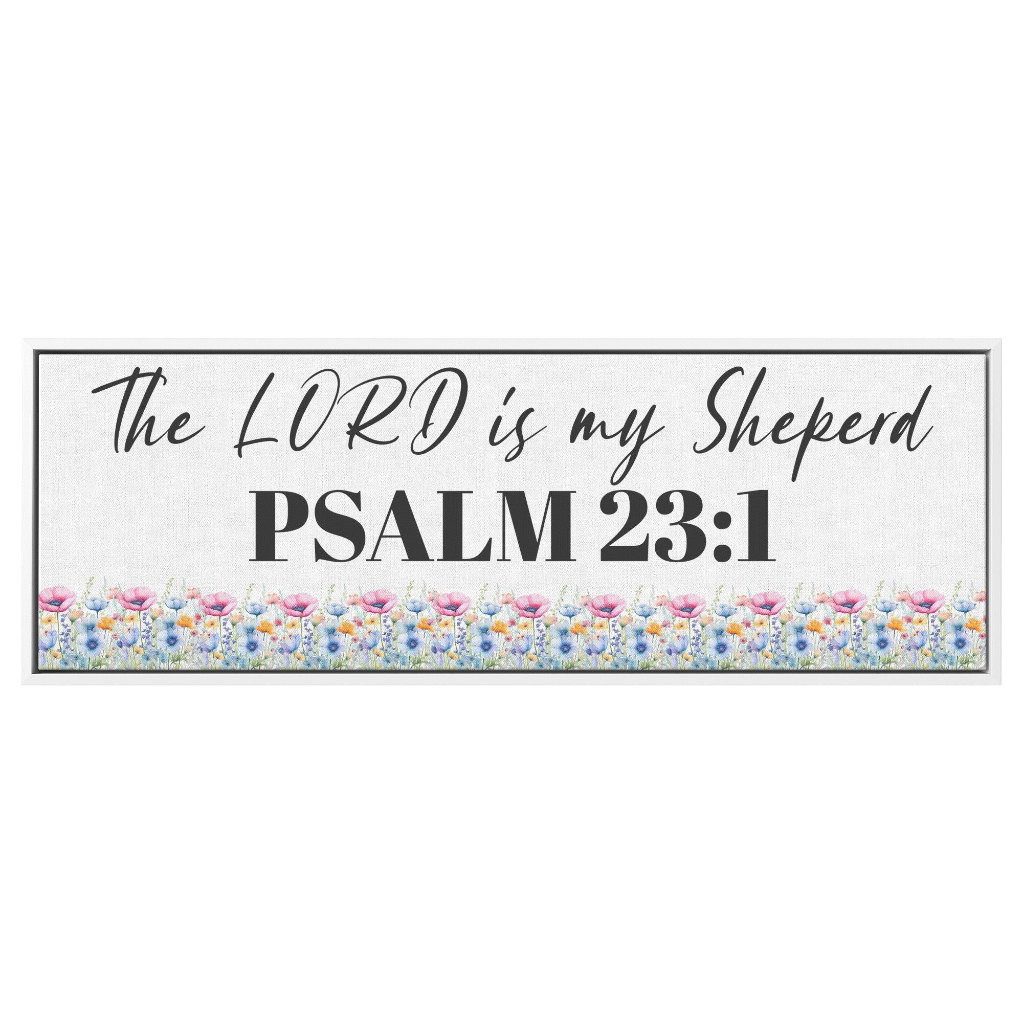 Breathtaking Panoramic Canvas The LORD is my Shepherd Bible Verse Inspirational Wall Art for Your Home Decor, Housewarming Gift - MRSBYVALLE