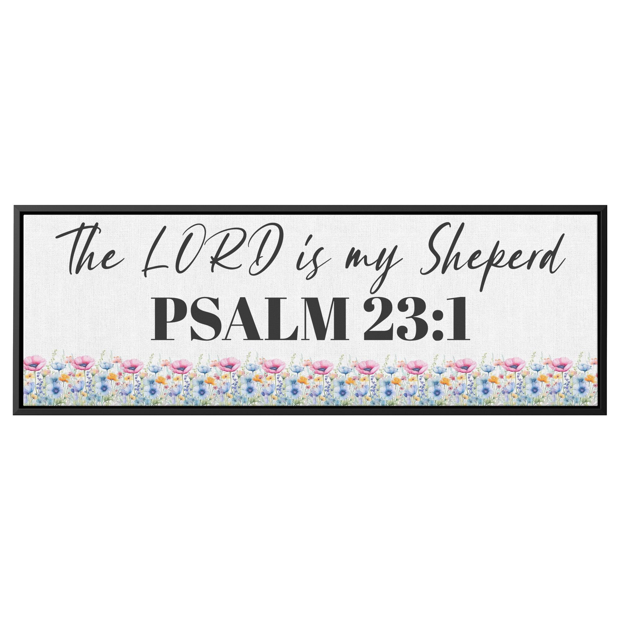 Breathtaking Panoramic Canvas The LORD is my Shepherd Bible Verse Inspirational Wall Art for Your Home Decor, Housewarming Gift - MRSBYVALLE