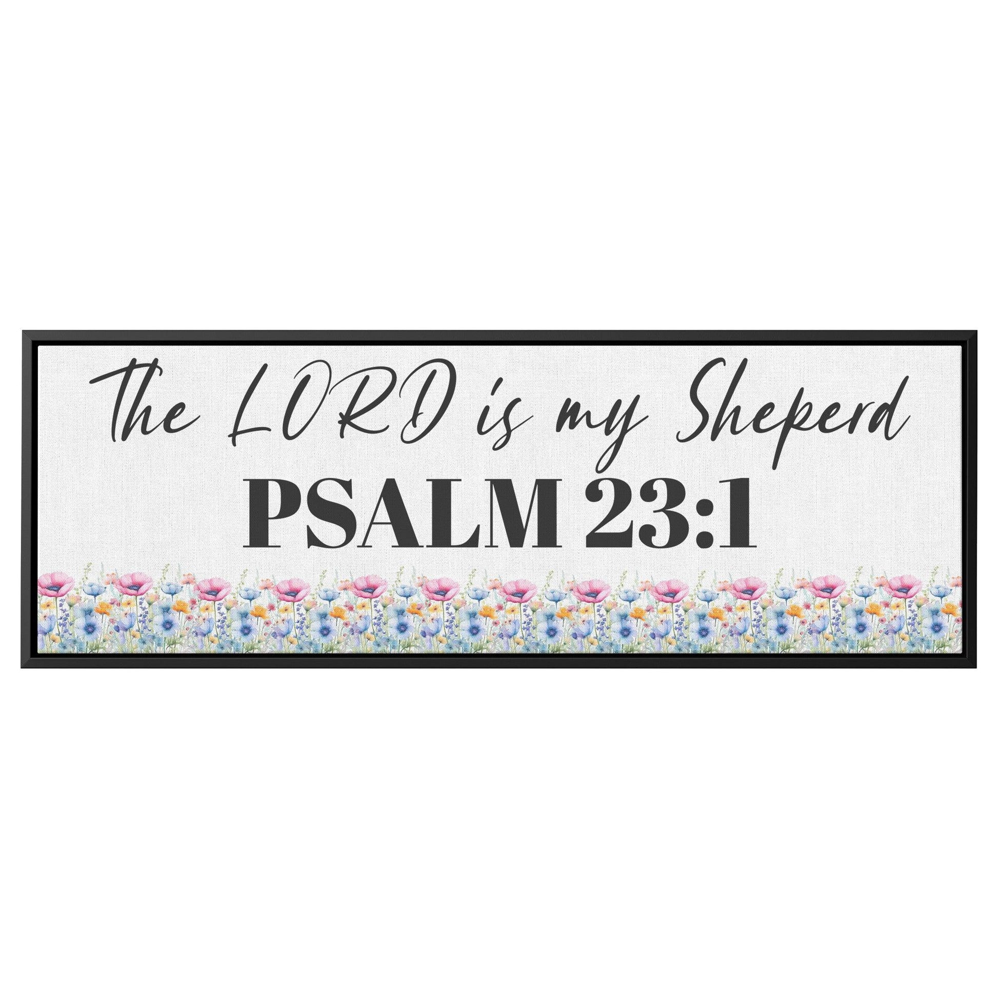 Breathtaking Panoramic Canvas The LORD is my Shepherd Bible Verse Inspirational Wall Art for Your Home Decor, Housewarming Gift - MRSBYVALLE