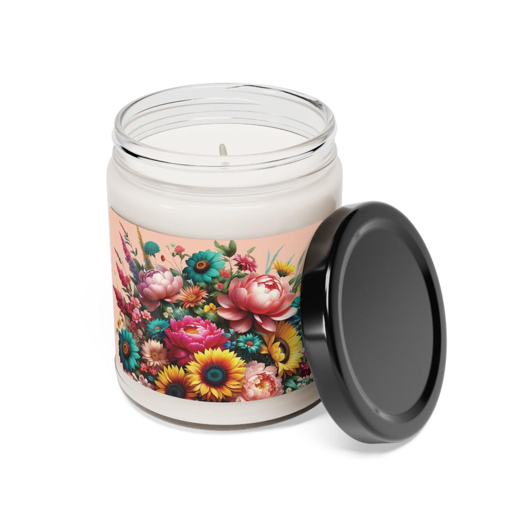 Bright Floral Candle 9oz Perfect for Relaxation Home Ambiance Scented Soy Candle, 9oz, Wedding, Bridal Shower, Mother's Day Gift Housewarming Gift - MRSBYVALLE