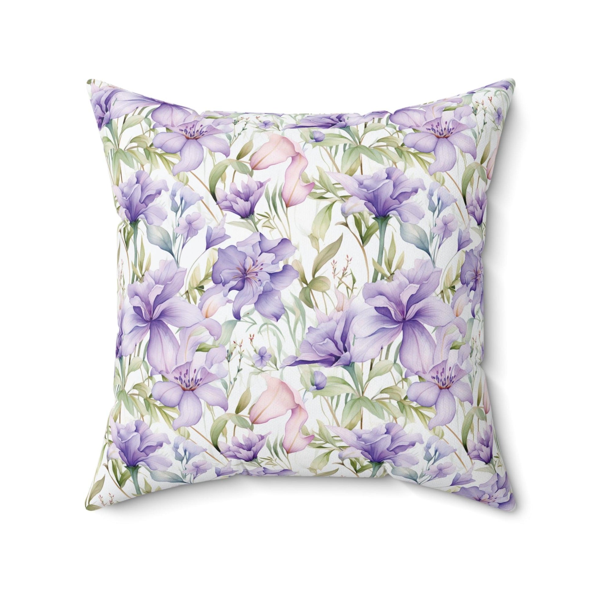 Butterfly and Floral Square Pillow Pet Lover Elegance Charm to Your Décor Stylish Accent Housewarming Gift New House, Bridal Shower Gift - MRSBYVALLE