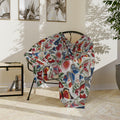 Butterfly and Floral Velveteen Microfiber Blanket  Floral Velveteen Microfiber Blanket Luxurious Comfort Meets Enchanting Design Housewarming Gift Throw - MRSBYVALLE