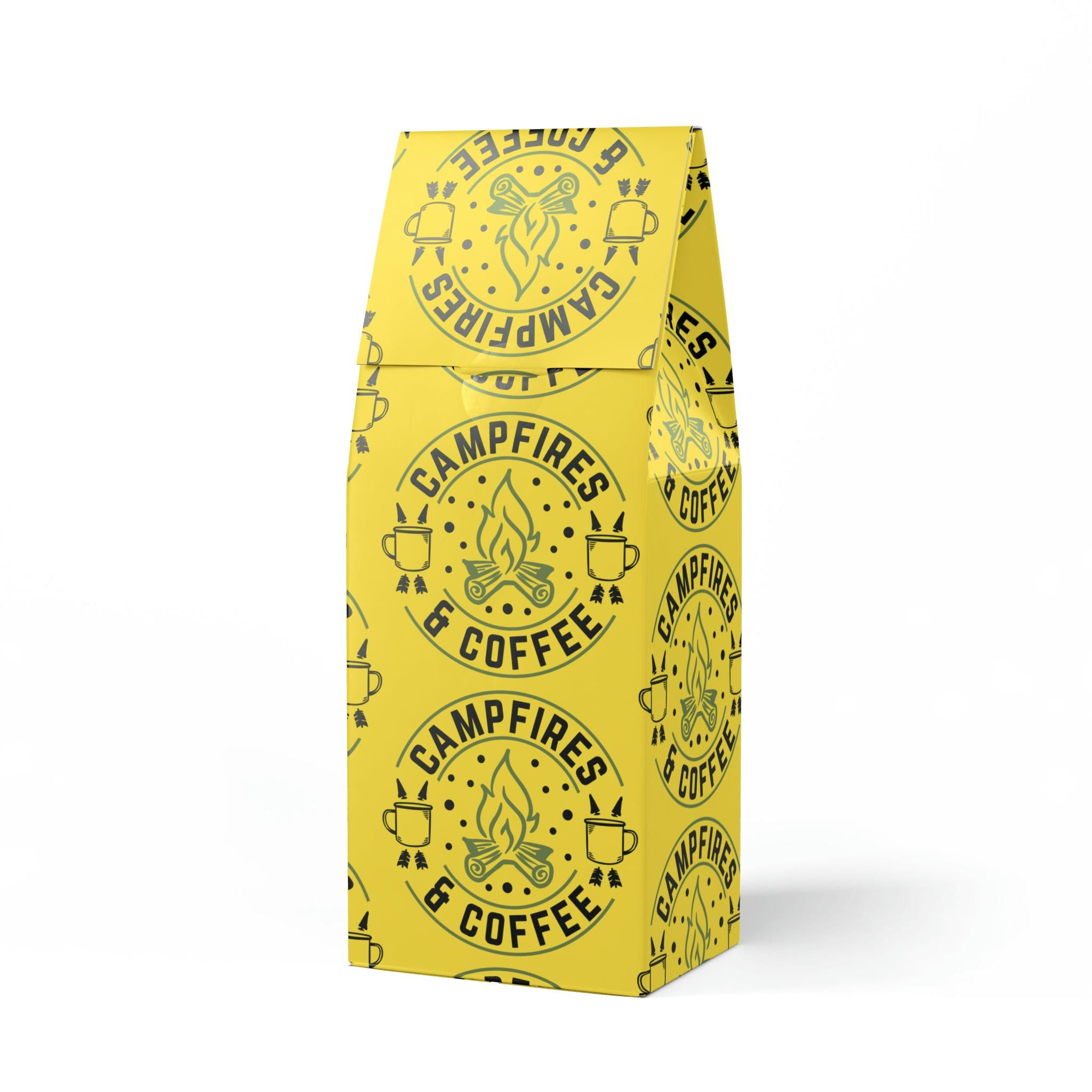 Campfire Coffee Rugged Cascades Blend Medium-Dark Roast Coffee Fun Design | Rich Aroma Smooth Taste for the Adventurous Spirit Climbing - MRSBYVALLE