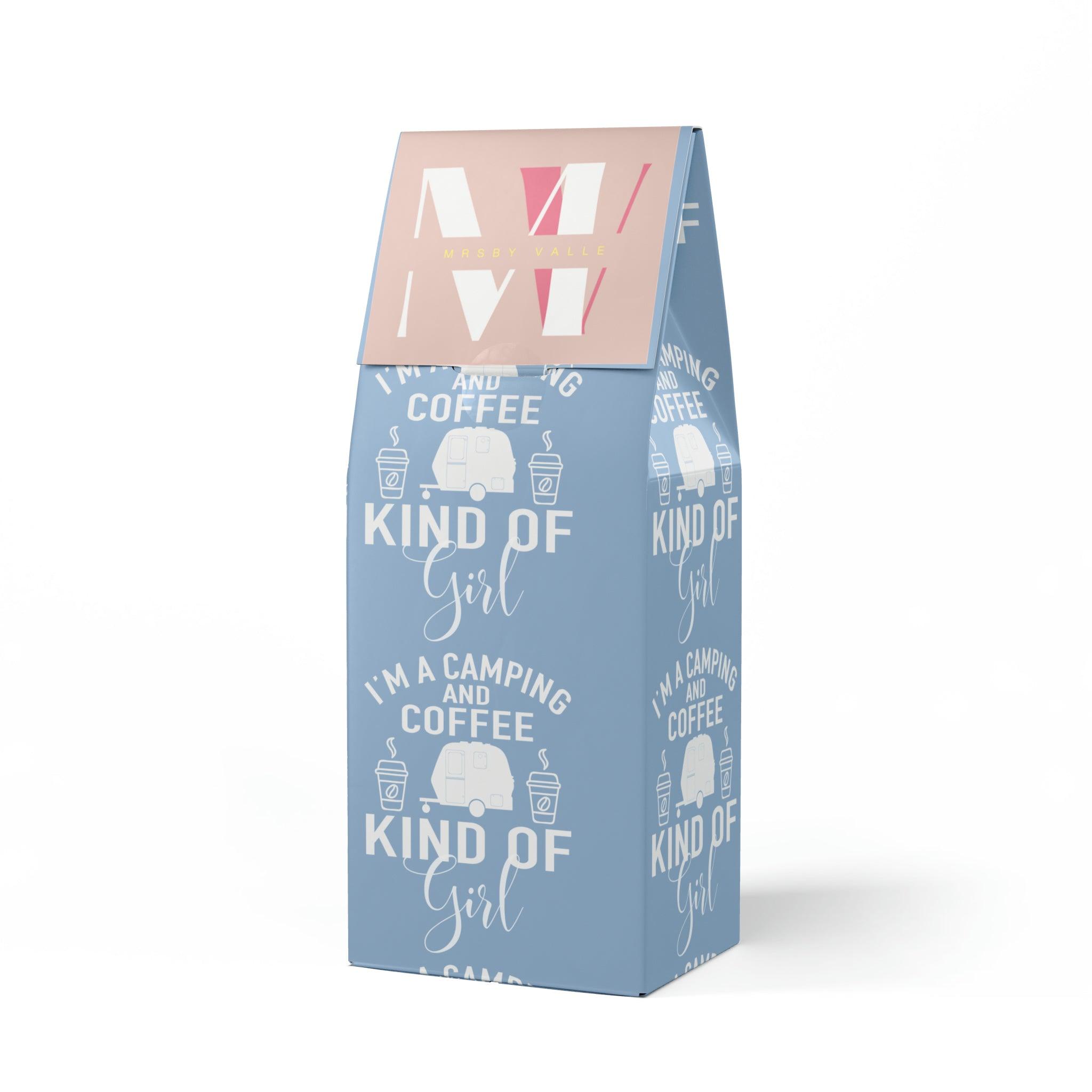 Camping and Coffee Girl Bitterroot Blend Dark French Roast Coffee, 12 oz Ground Floral Aromas & Intense Flavors, Perfect Morning, Coffee Lover Perfect Gift - MRSBYVALLE