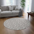Elegant White Illusion Round Rug White Touch of Whimsical Charm to Your Home Decor, Housewarming Gift Newlywed New House Rug interior Designer - MRSBYVALLE