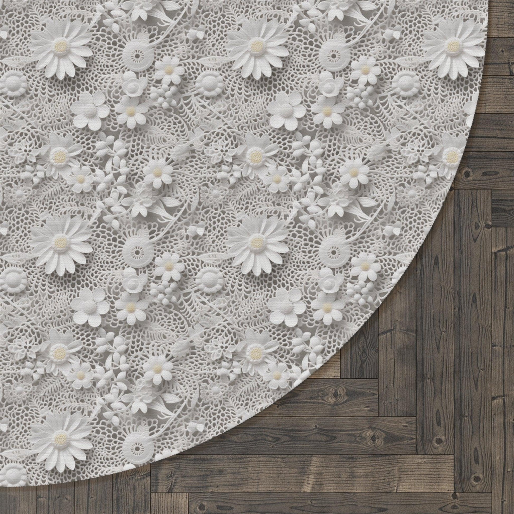 Elegant White Illusion Round Rug White Touch of Whimsical Charm to Your Home Decor, Housewarming Gift Newlywed New House Rug interior Designer - MRSBYVALLE