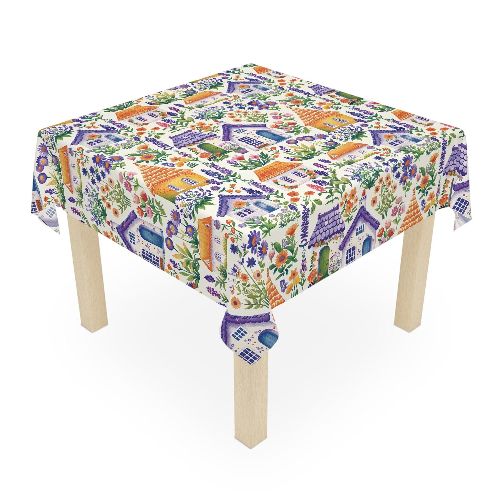 Enchanting Cottagecore Garden Homes Tablecloth Perfect for Rustic Elegance and Nature-Inspired Dining Elegant Home, Weddings, Birthdays all Events Durable & Stylish for All Occasions - MRSBYVALLE
