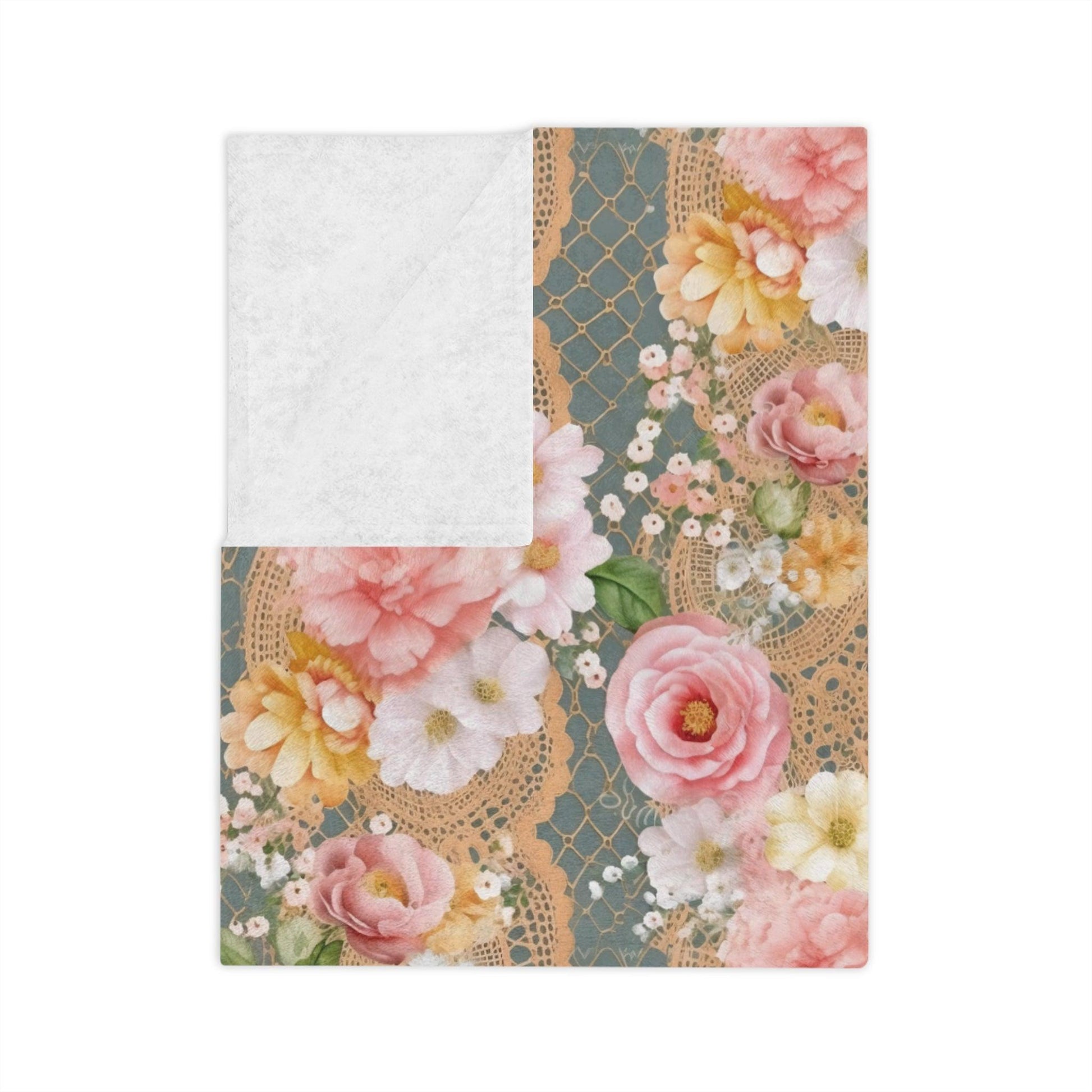Floral Pink Velveteen Microfiber Blanket Pink Dreams 3D Illusion Floral Velveteen Microfiber Blanket Luxurious Comfort Meets Enchanting Design Housewarming Gift Throw - MRSBYVALLE