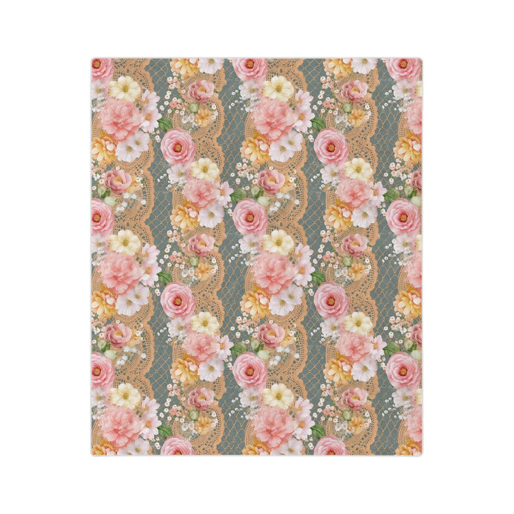 Floral Pink Velveteen Microfiber Blanket Pink Dreams 3D Illusion Floral Velveteen Microfiber Blanket Luxurious Comfort Meets Enchanting Design Housewarming Gift Throw - MRSBYVALLE