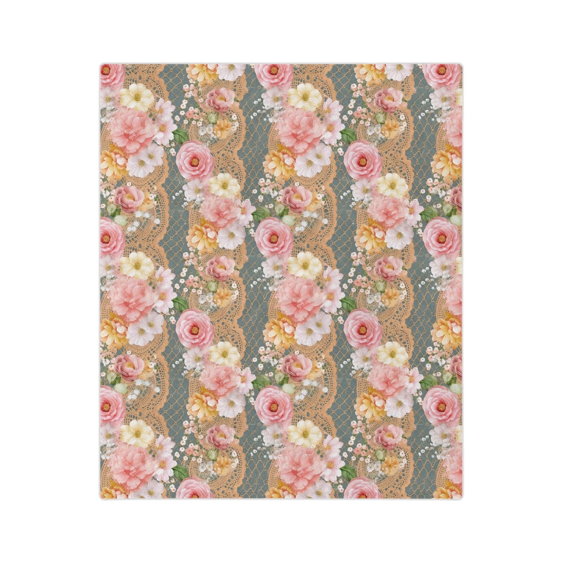 Floral Pink Velveteen Microfiber Blanket Pink Dreams 3D Illusion Floral Velveteen Microfiber Blanket Luxurious Comfort Meets Enchanting Design Housewarming Gift Throw - MRSBYVALLE