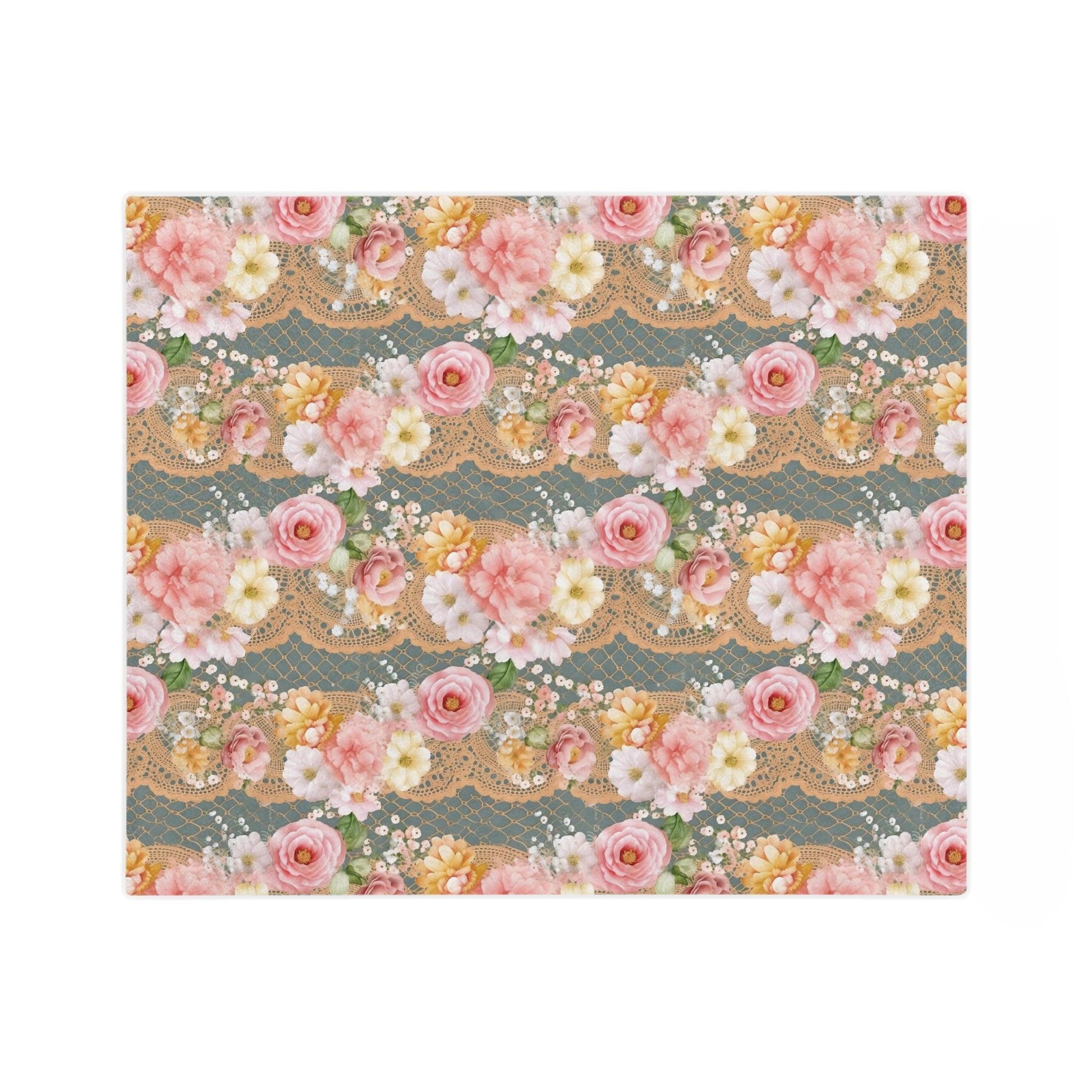 Floral Pink Velveteen Microfiber Blanket Pink Dreams 3D Illusion Floral Velveteen Microfiber Blanket Luxurious Comfort Meets Enchanting Design Housewarming Gift Throw - MRSBYVALLE