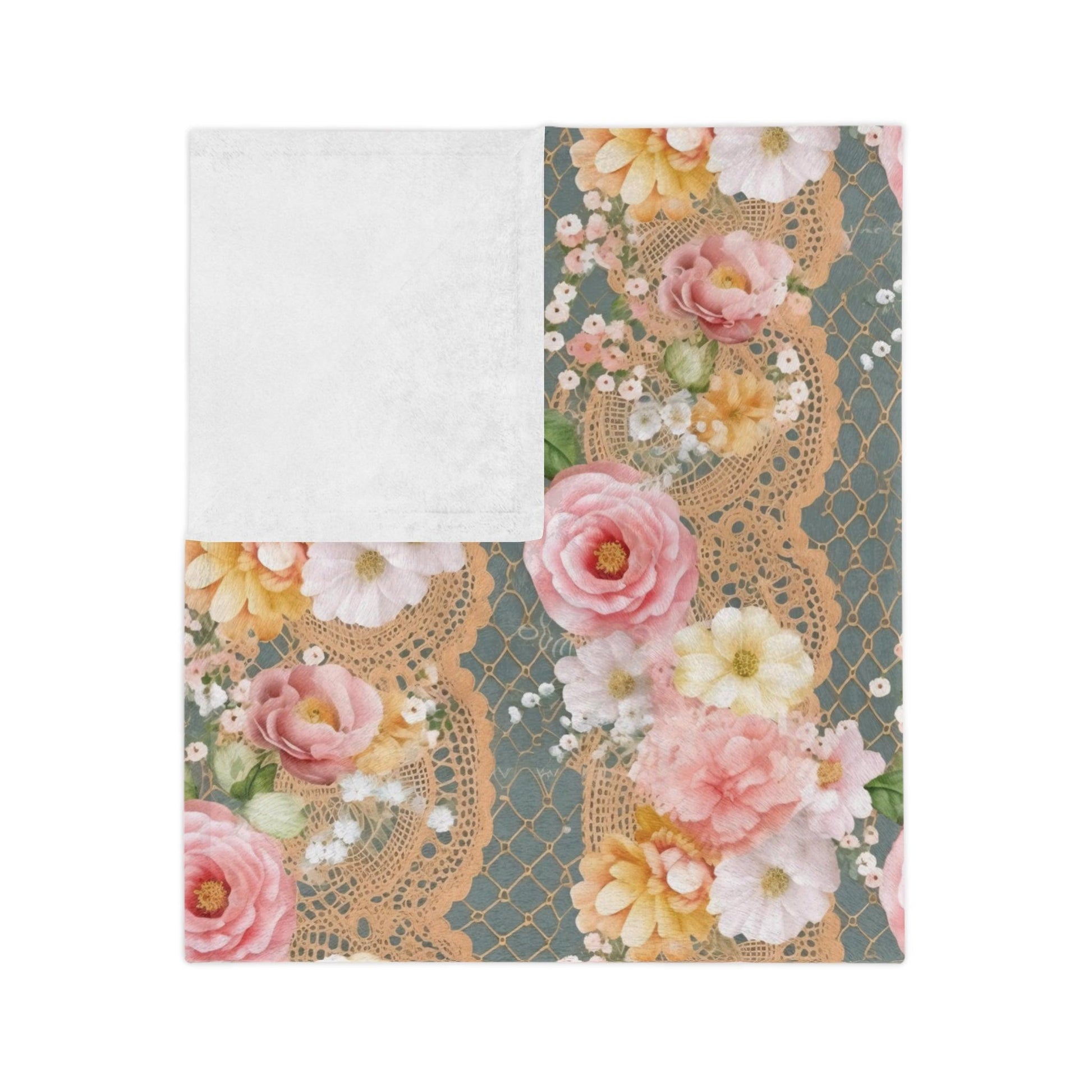 Floral Pink Velveteen Microfiber Blanket Pink Dreams 3D Illusion Floral Velveteen Microfiber Blanket Luxurious Comfort Meets Enchanting Design Housewarming Gift Throw - MRSBYVALLE