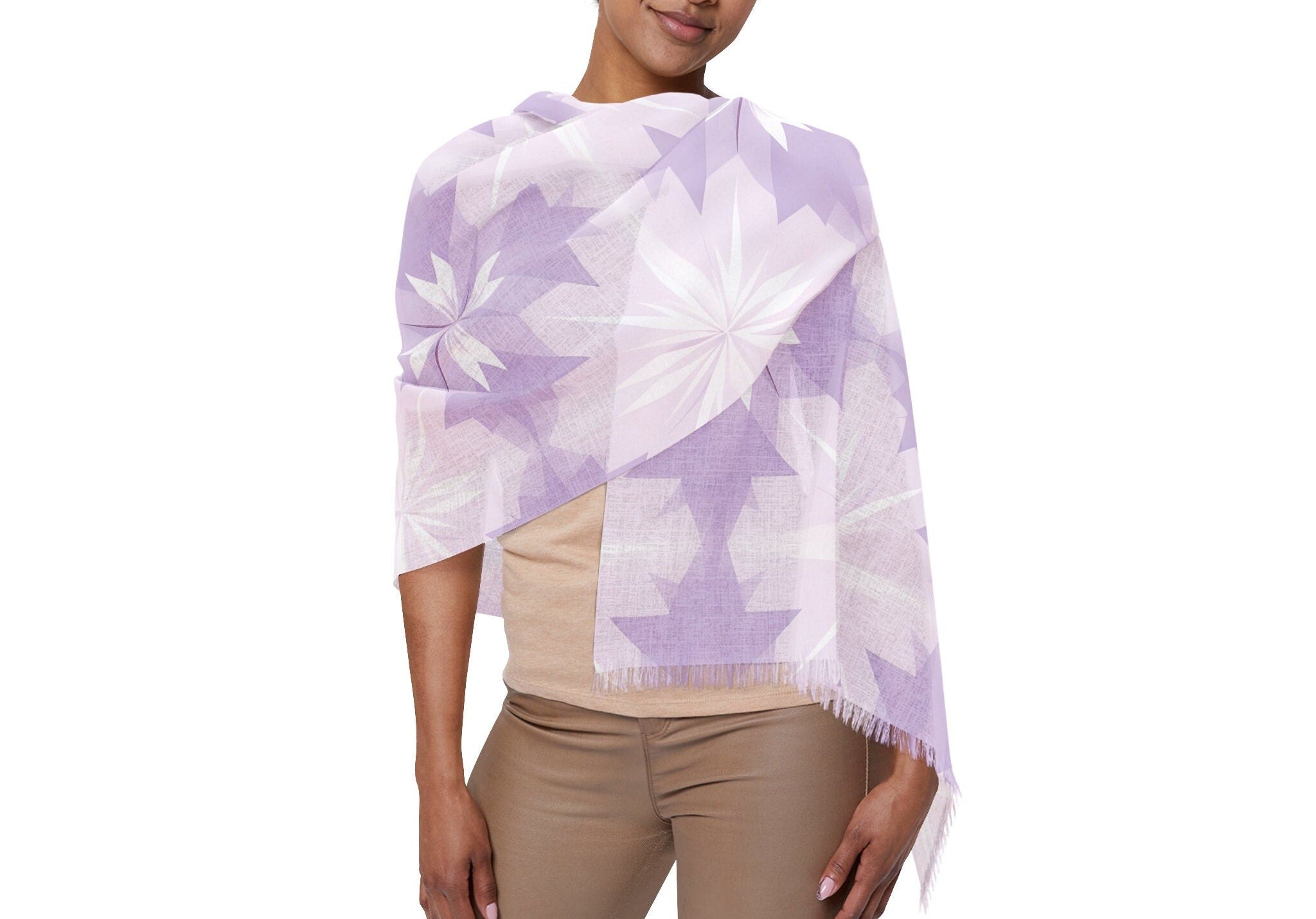 Delicate Purple Pastel Elegance Lightweight Hues Scarf Pastel Whisper Airy Graceful Scarf for Effortless Elegance Perfect for All Seasons - MRSBYVALLE