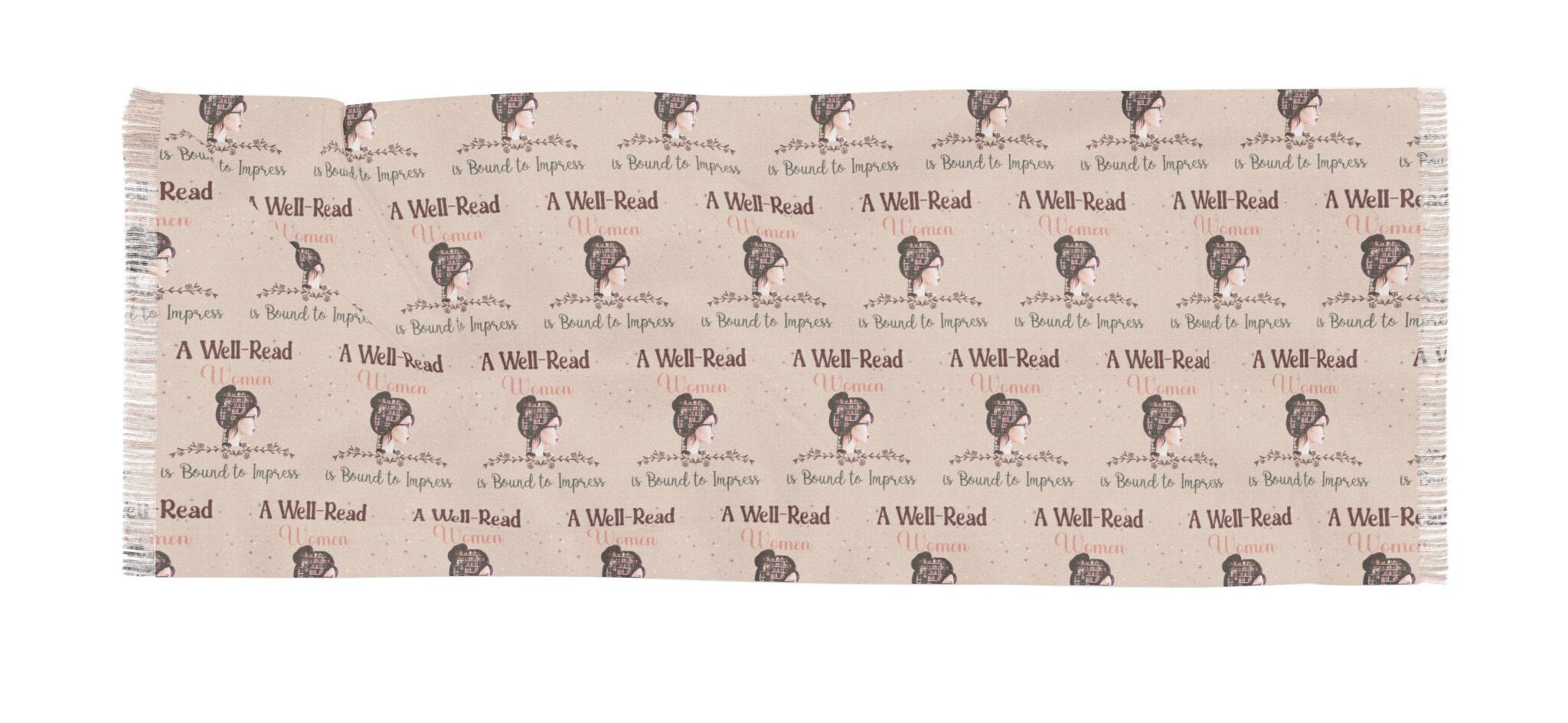 Bound to Impress Book Well-Read Woman Lightweight Scarf Literary Elegance Well-Read Woman' Statement Scarf| Gift for Book Lover Elegant - MRSBYVALLE