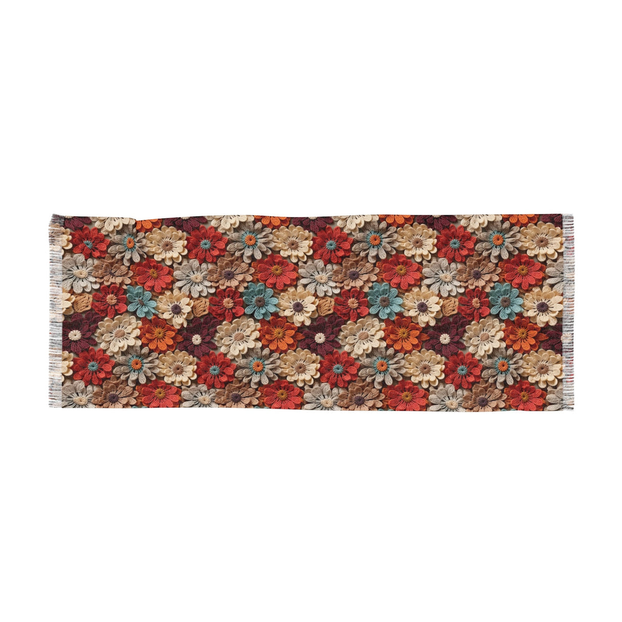 Blossom Elegance Lightweight Floral Scarf for All Seasons Crochet Design Blossom Breeze Delicate Floral Evening Shawl Lightweight Floral - MRSBYVALLE