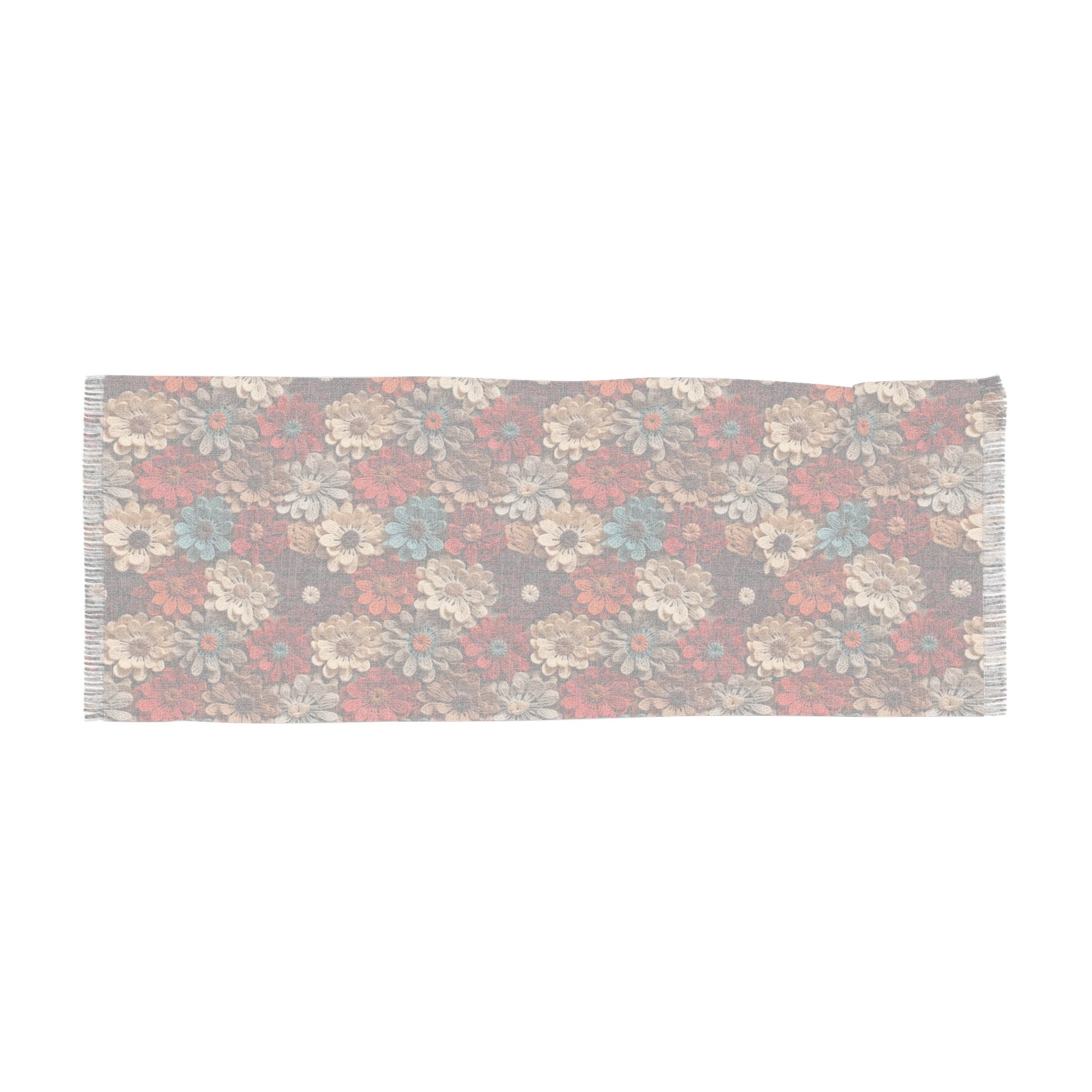 Blossom Elegance Lightweight Floral Scarf for All Seasons Crochet Design Blossom Breeze Delicate Floral Evening Shawl Lightweight Floral - MRSBYVALLE