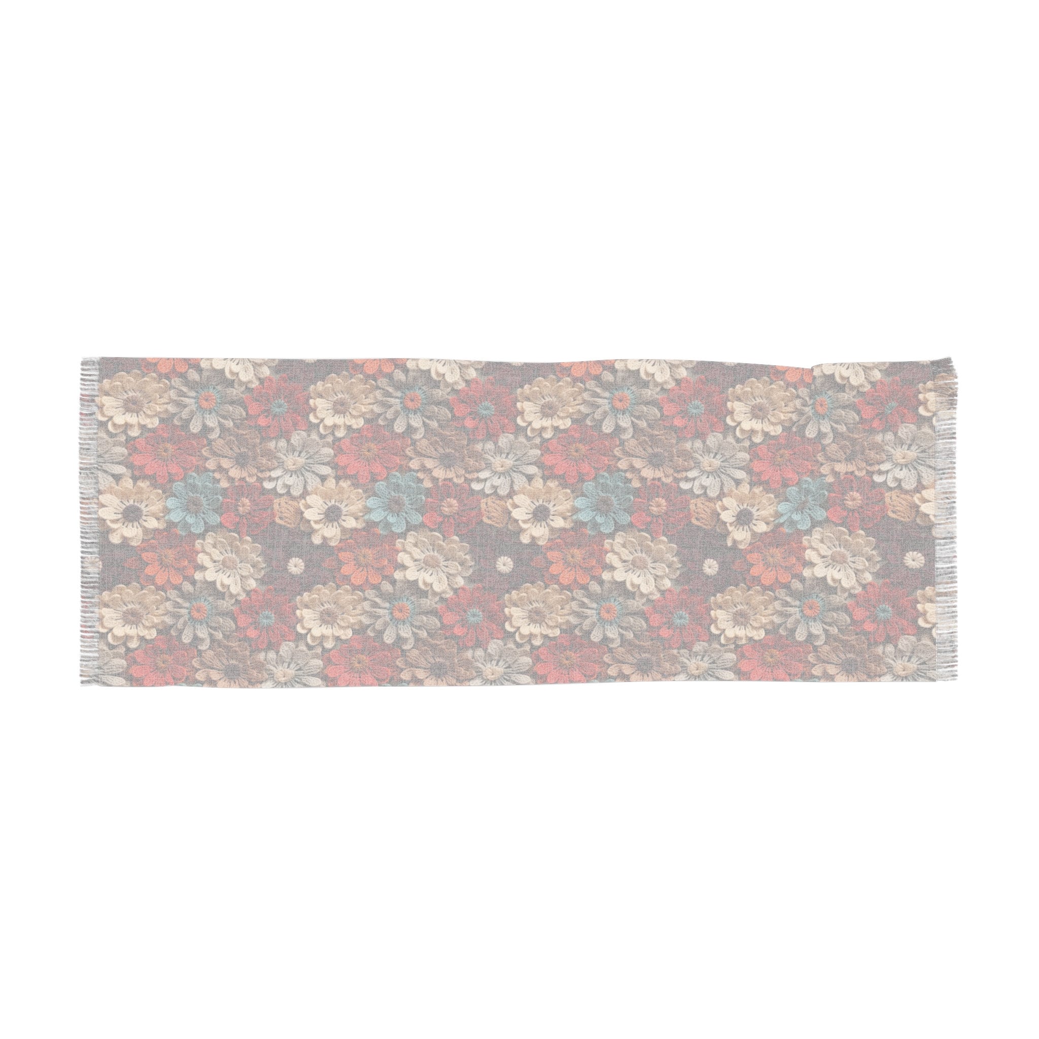 Blossom Elegance Lightweight Floral Scarf for All Seasons Crochet Design Blossom Breeze Delicate Floral Evening Shawl Lightweight Floral - MRSBYVALLE