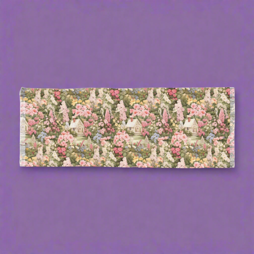 Charming Vintage Cottage Pink Scarf A Timeless Fashion Accessory Lightweight Elegant Timeless Perfect for Party, Wedding all occasion - MRSBYVALLE