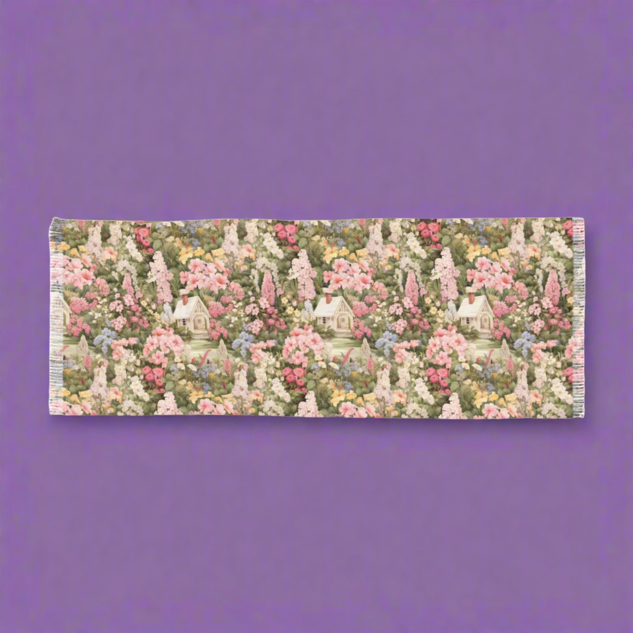 Charming Vintage Cottage Pink Scarf A Timeless Fashion Accessory Lightweight Elegant Timeless Perfect for Party, Wedding all occasion - MRSBYVALLE