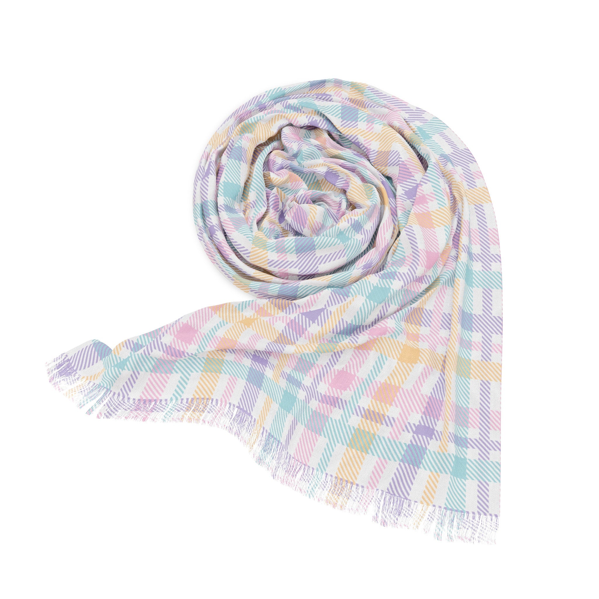 Pastel Charming Scarf A Timeless Fashion Lightweight Pastel Elegant Versatile in Soft Colors Timeless for Party, Wedding all occasion - MRSBYVALLE