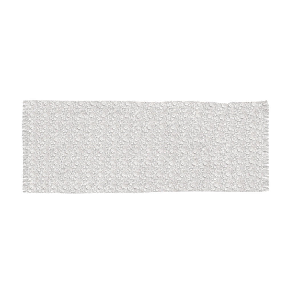 White Lace Faux Lightweight Scarf Elegant and Airy, Perfect for All Seasons, Versatile Fashion Accessory for All Seasons, Wedding, Easter - MRSBYVALLE
