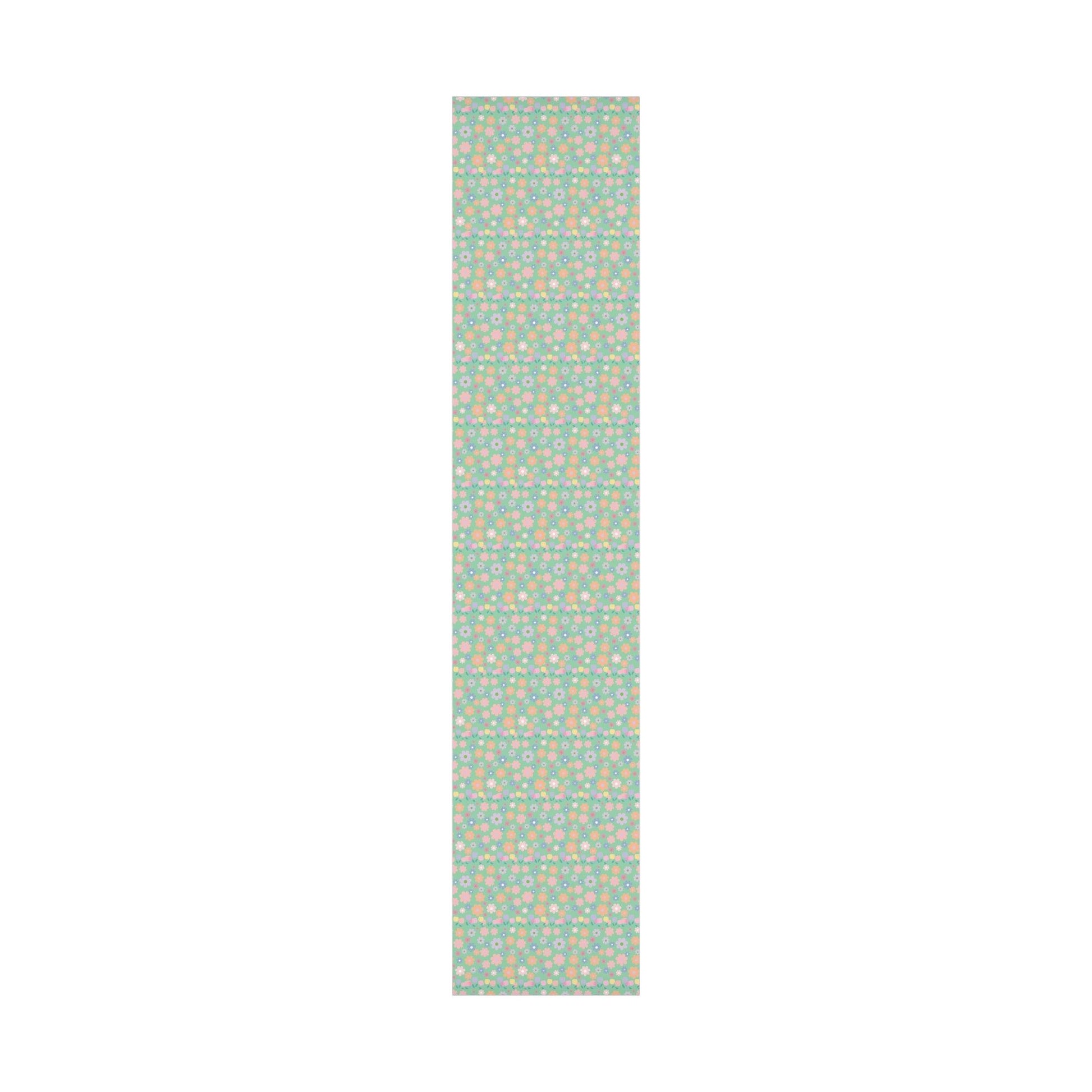 Mint Green Soft Pink, Peach, Purple, and Green Floral Wrapping Paper Perfect for Elegant Gifts, Weddings Spring Celebrations Bridal Showers - MRSBYVALLE