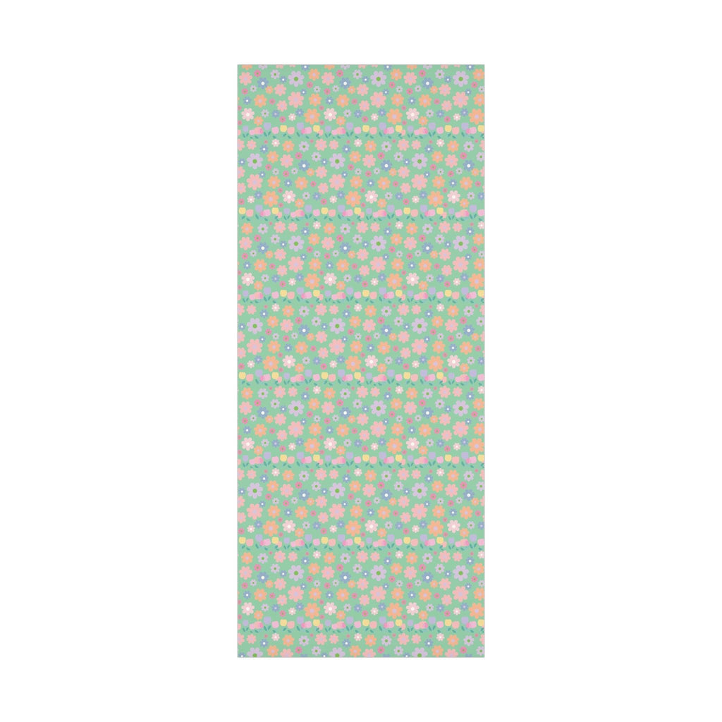 Mint Green Soft Pink, Peach, Purple, and Green Floral Wrapping Paper Perfect for Elegant Gifts, Weddings Spring Celebrations Bridal Showers - MRSBYVALLE