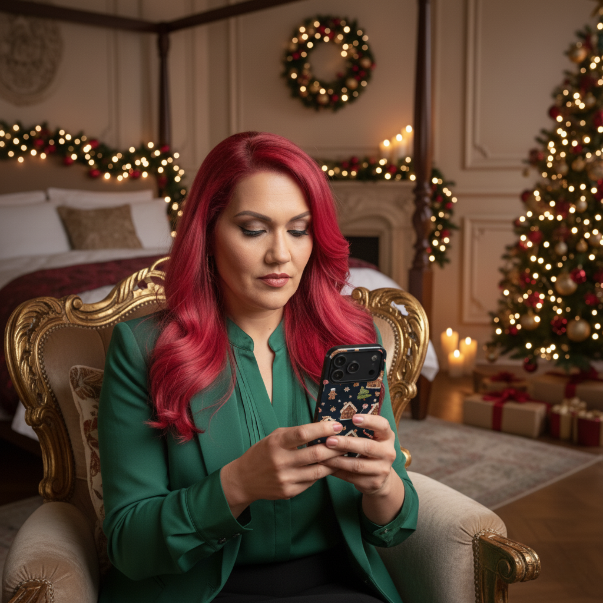 3D Gingerbread House Christmas Phone Case | Premium Holiday Gift Cover for iPhone 17, iPhone, and Samsung Galaxy Gift for Her or Him