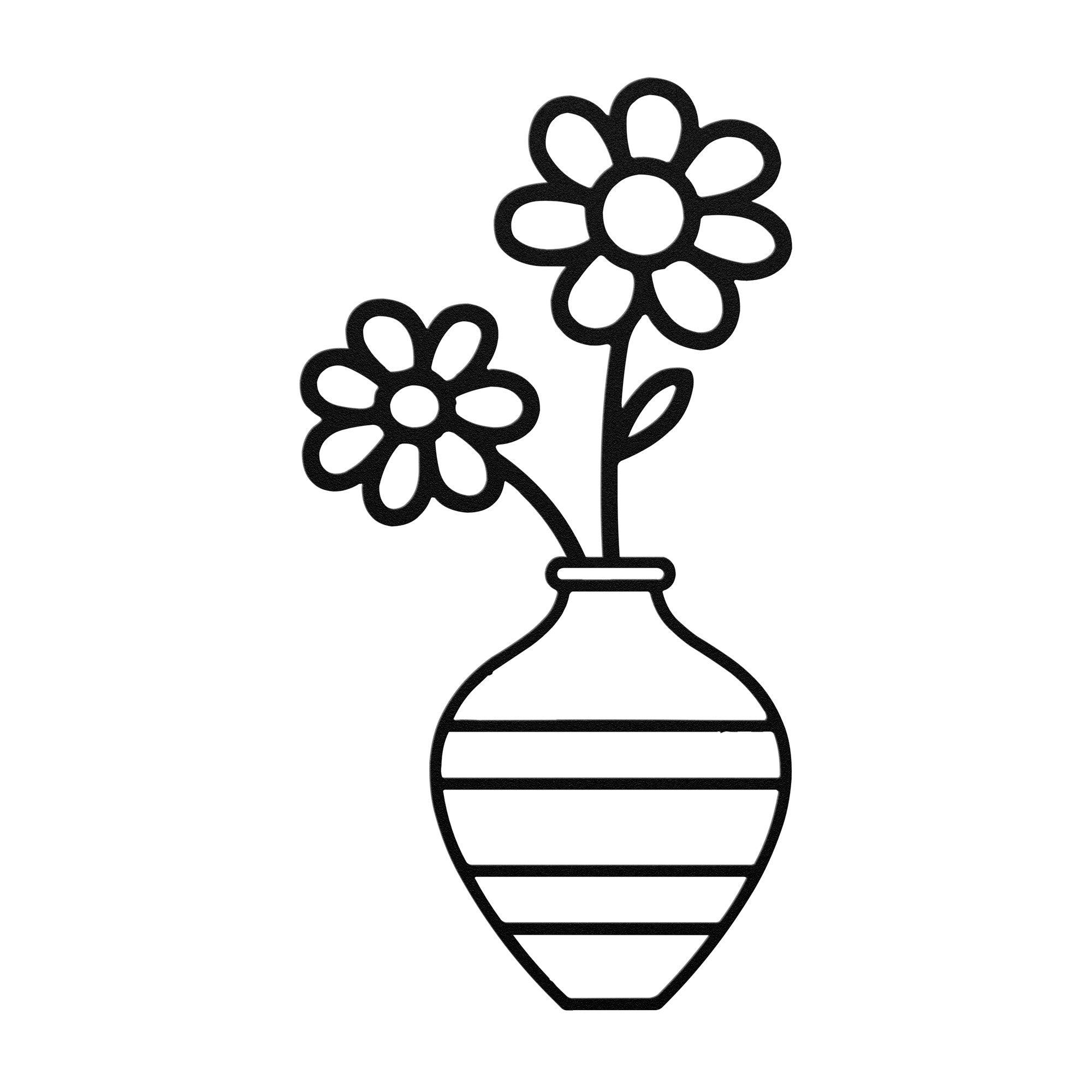 New House Metal Sign Stunning Vase and Flowers Sign Elegant Wall Art for Home Decor | Perfect for Living Room, Bedroom  Available in 4 Colors & Sizes ClosingGift - MRSBYVALLE